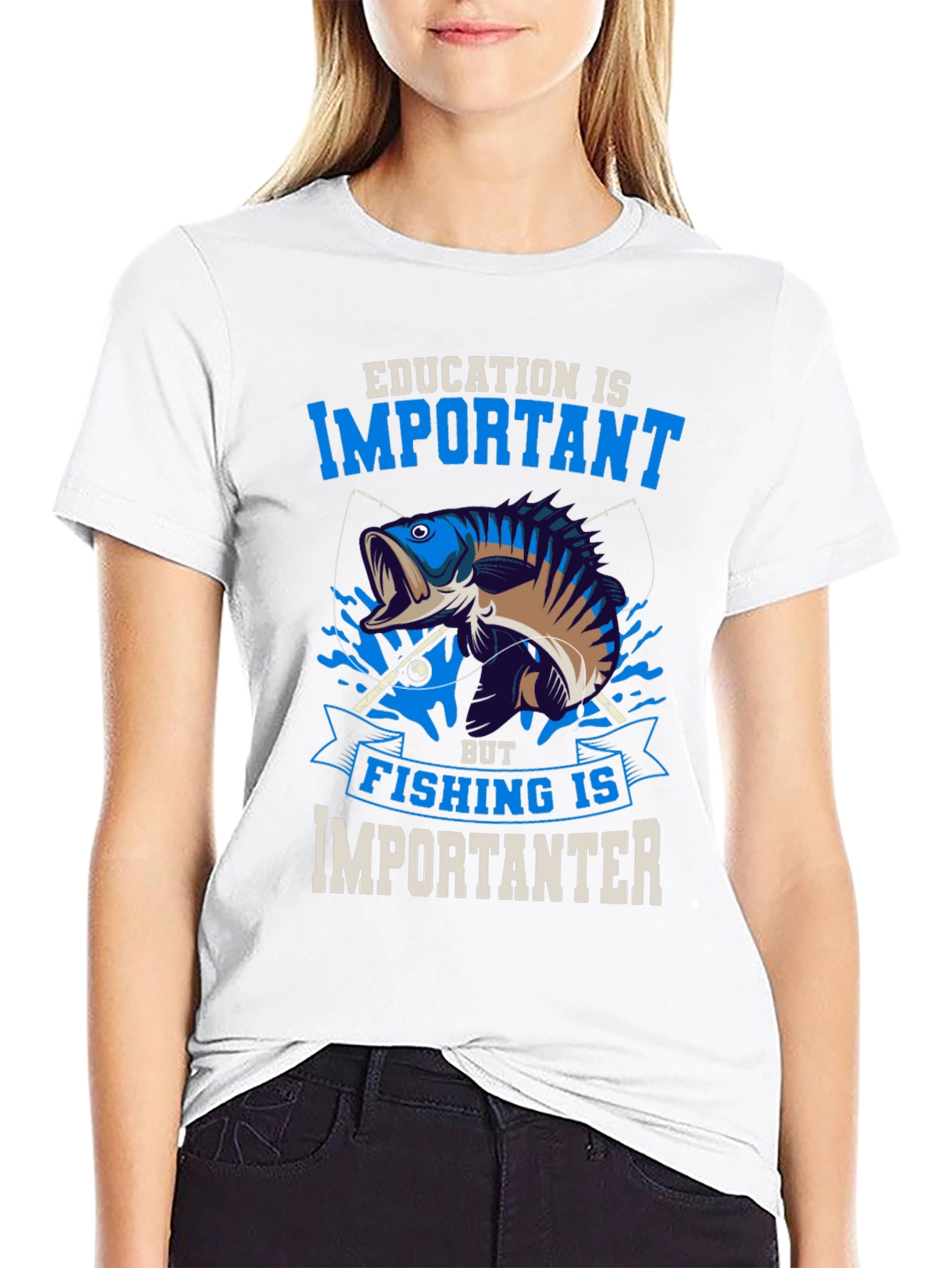 Fishing is Importanter Graphic Tee