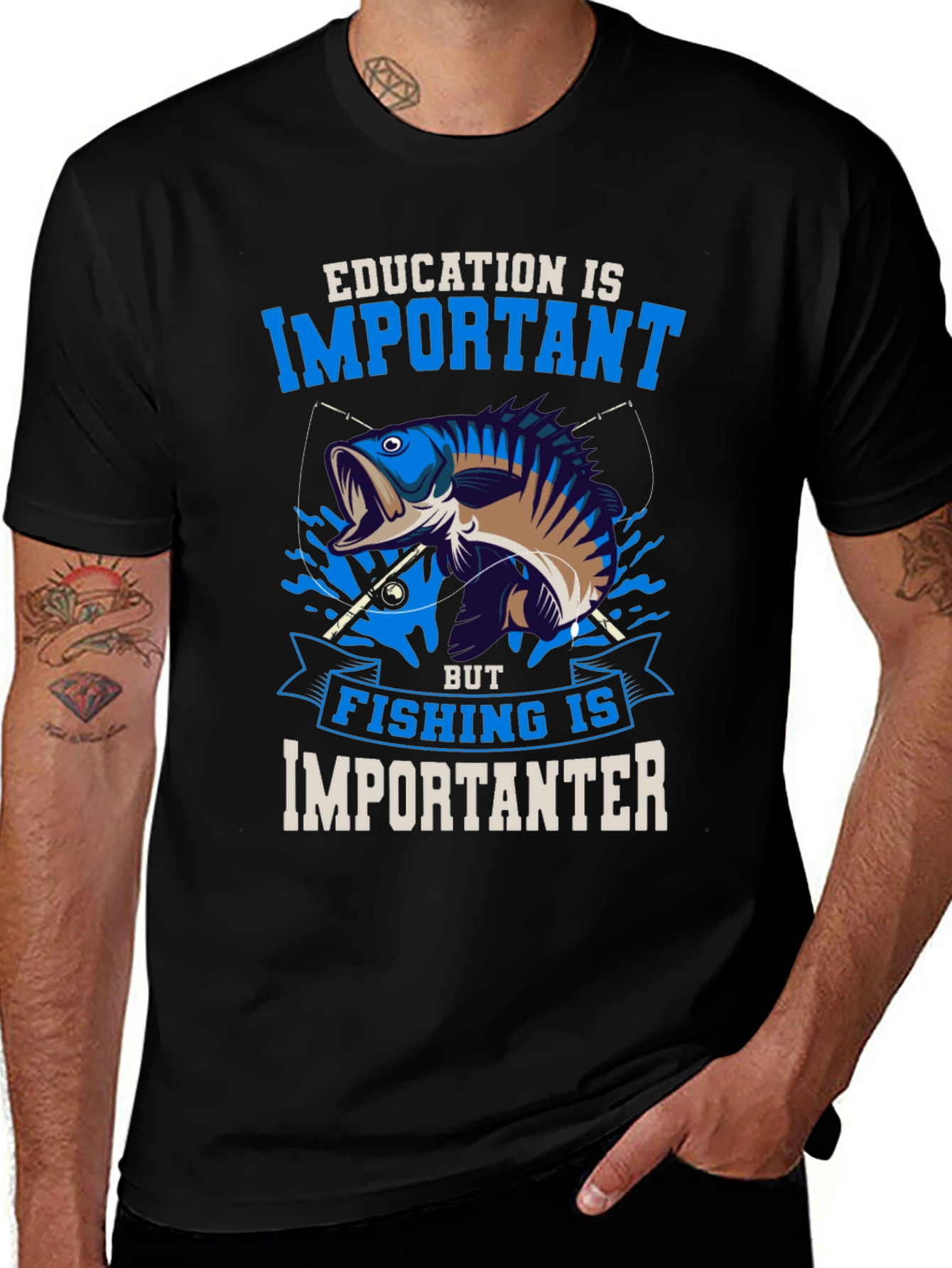 Fishing is Importanter Graphic Tee