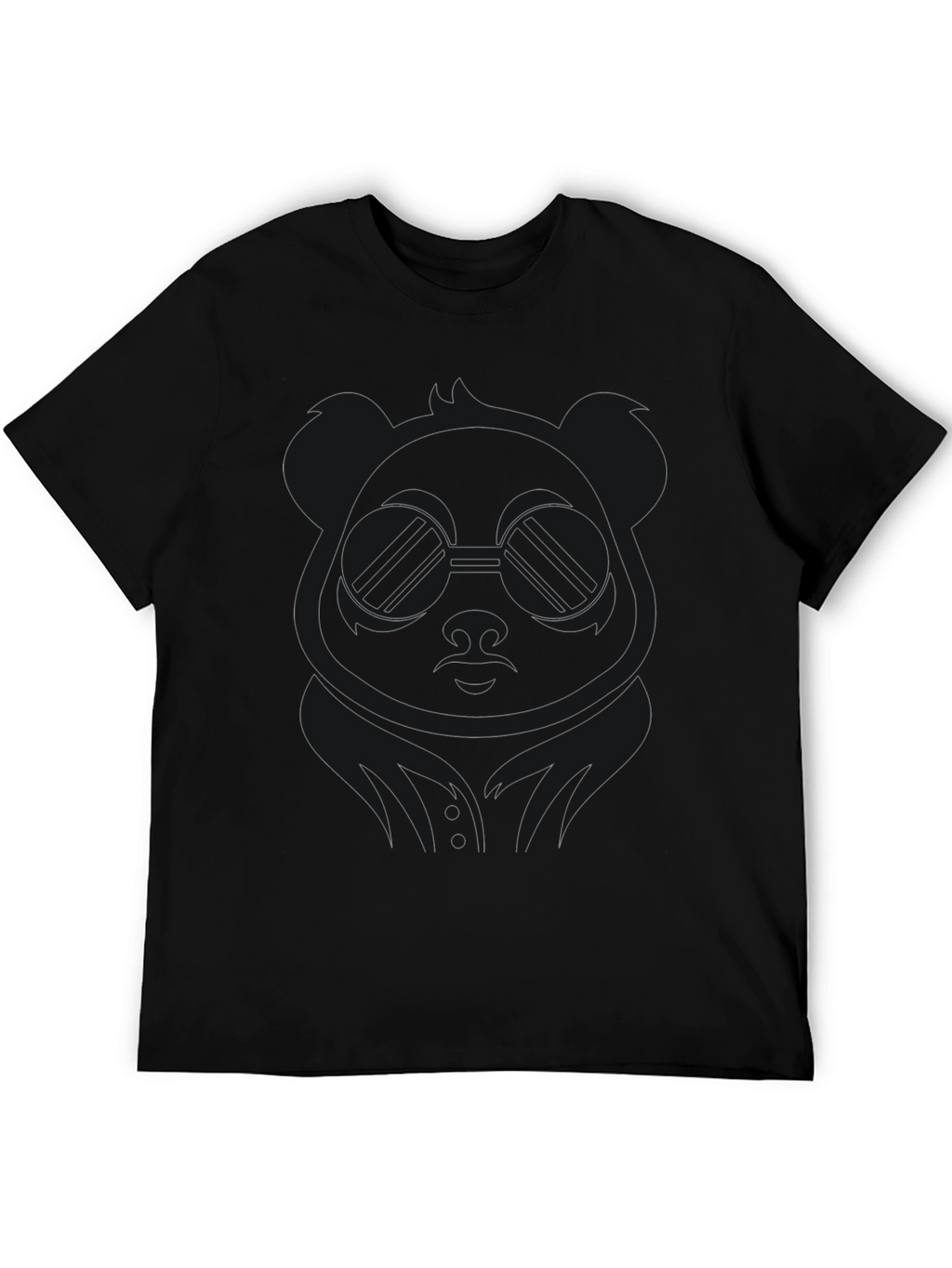 Cool Panda Graphic Tee - Stylish Black T-Shirt