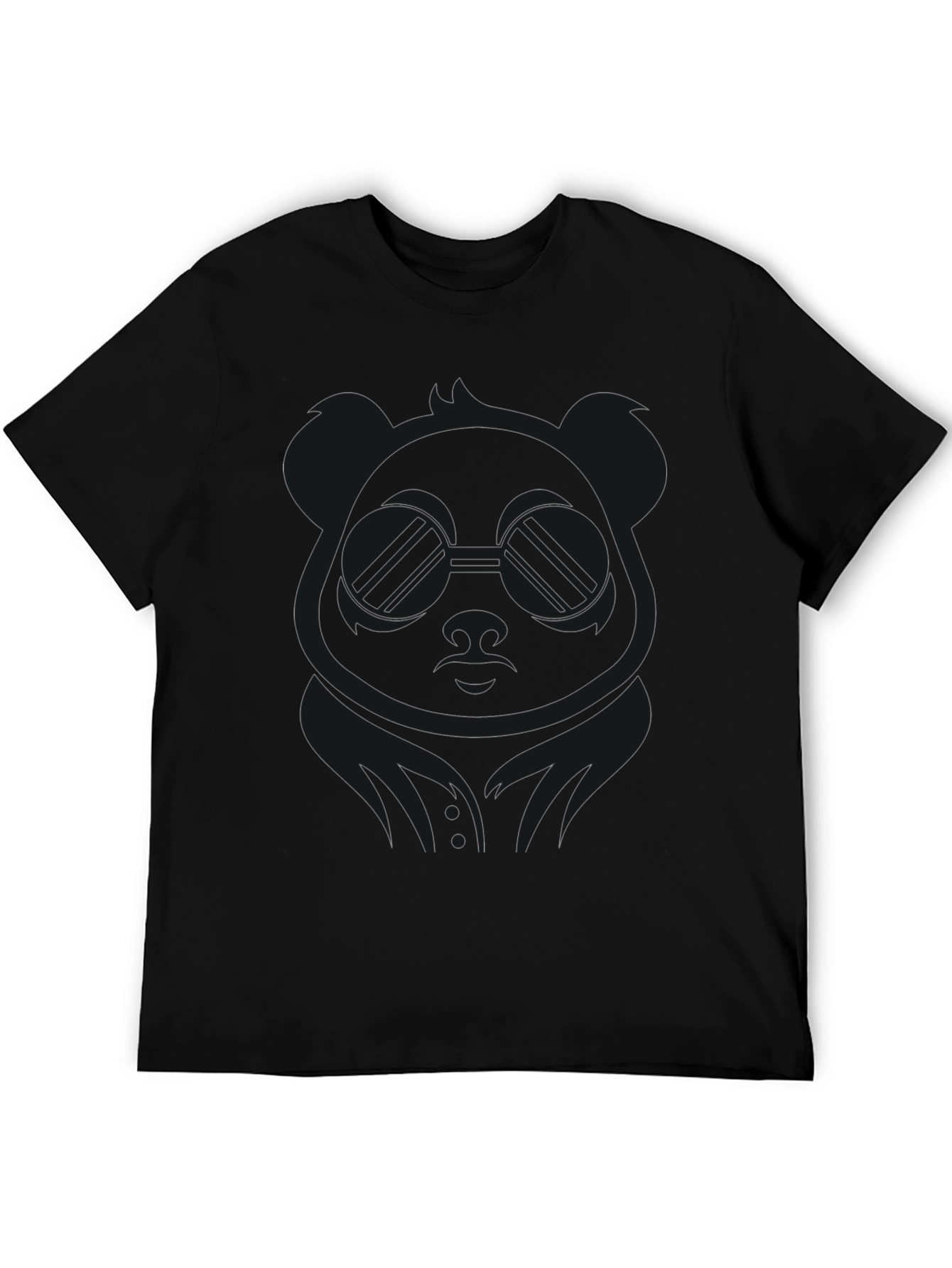 Cool Panda Graphic Tee - Stylish Black T-Shirt