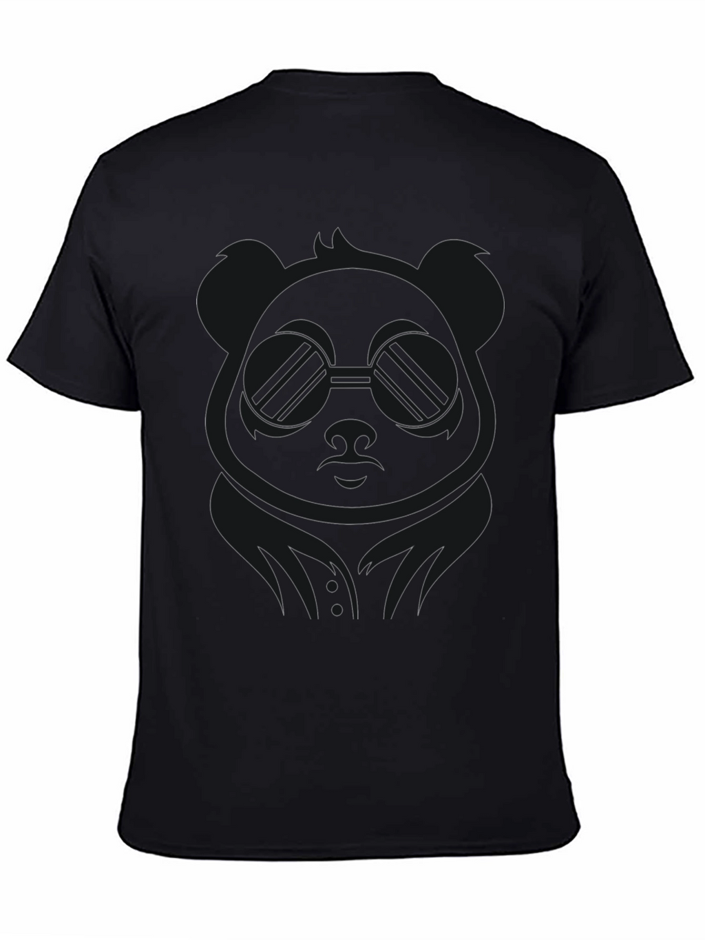 Cool Panda Graphic Tee - Stylish Black T-Shirt