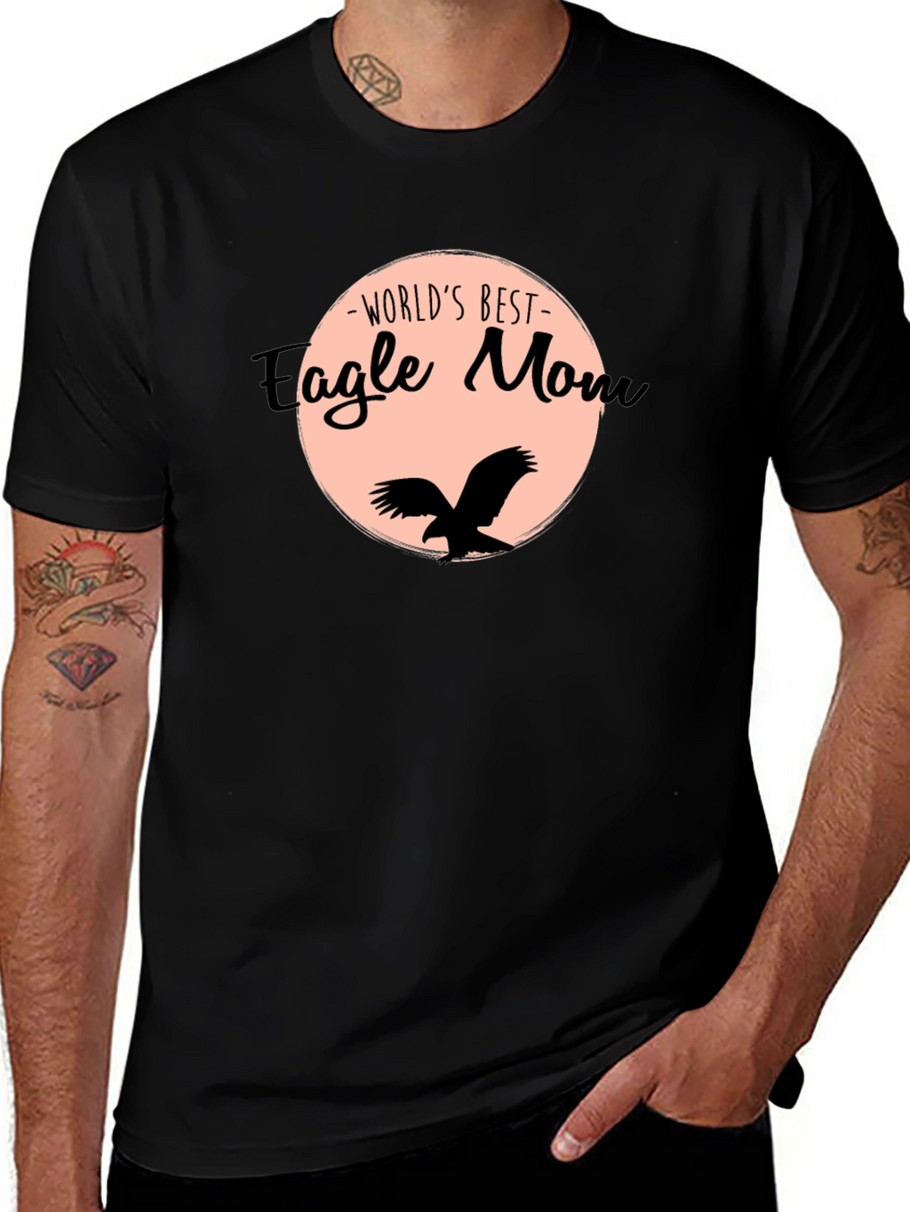 Worlds Best Eagle Mom Graphic T-Shirt