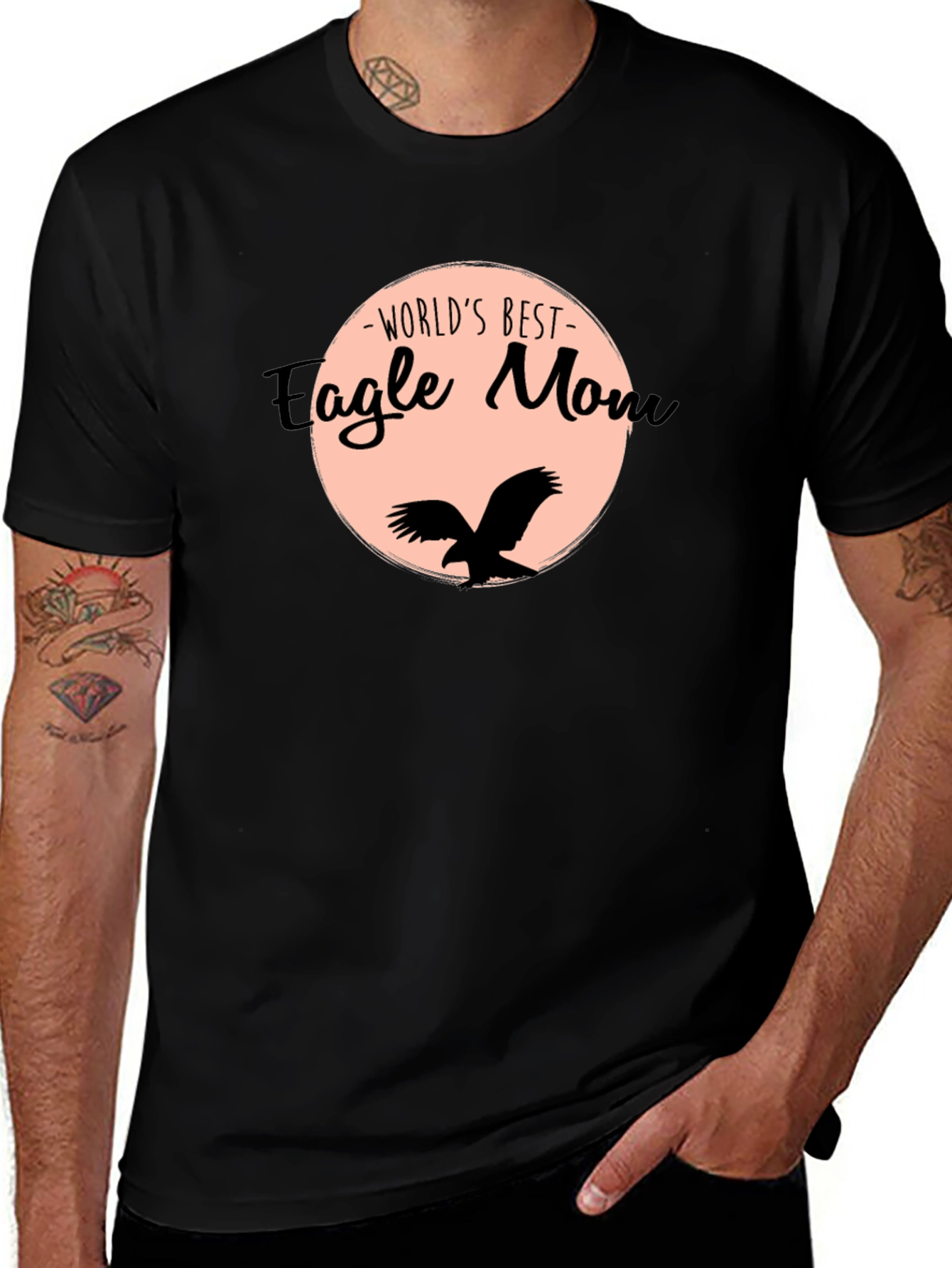 Worlds Best Eagle Mom Graphic T-Shirt