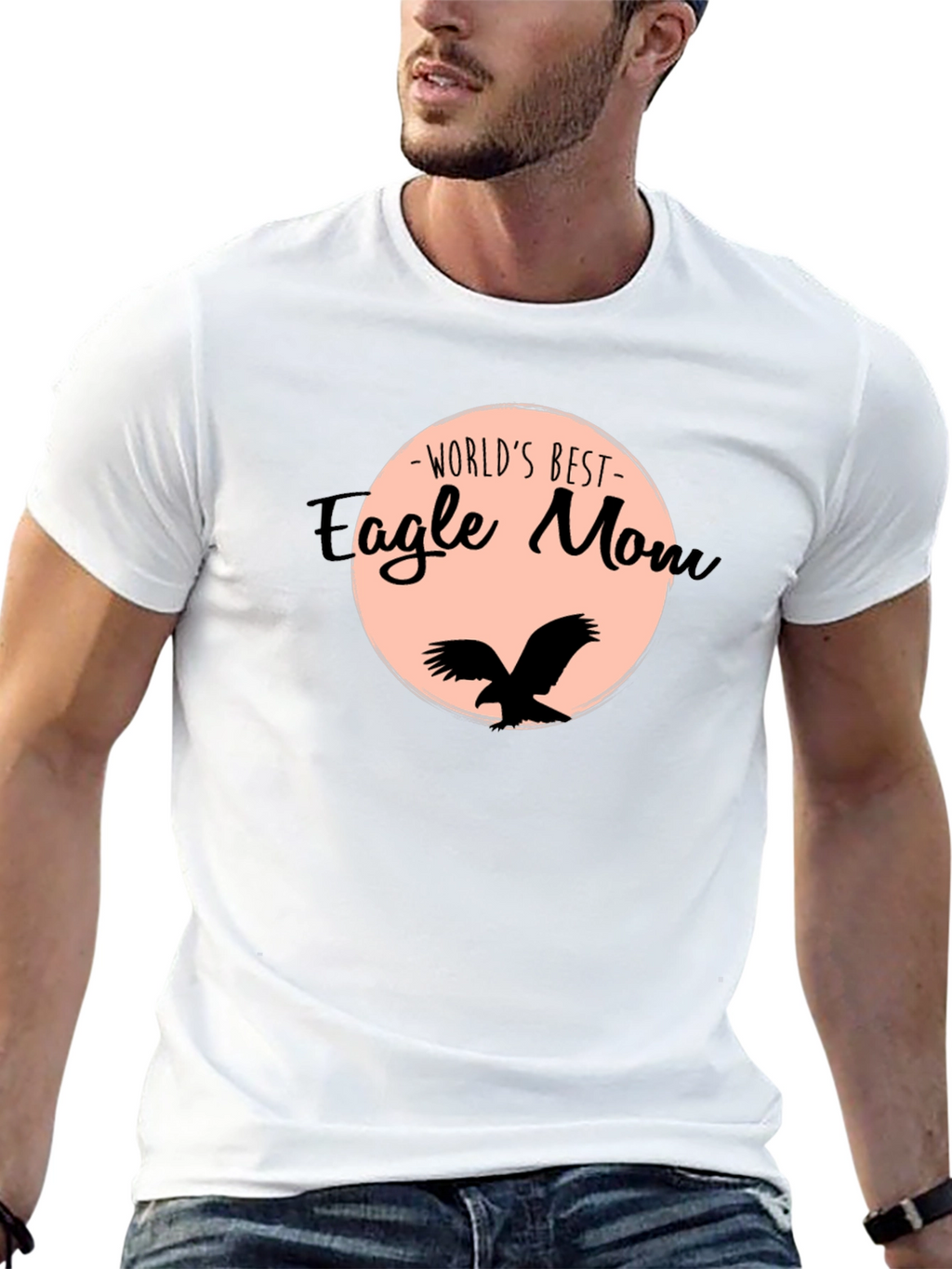 Worlds Best Eagle Mom Graphic T-Shirt