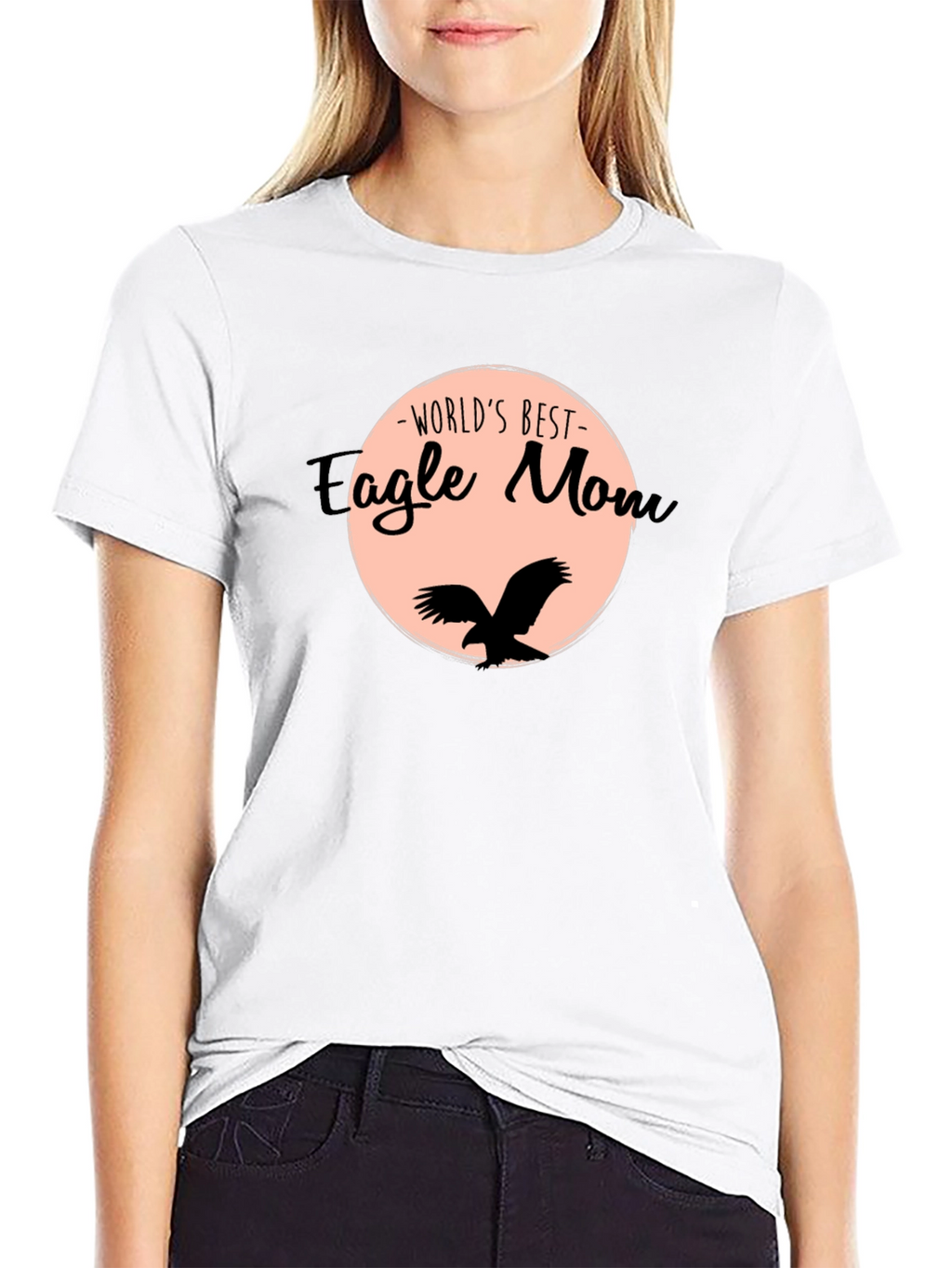 Worlds Best Eagle Mom Graphic T-Shirt