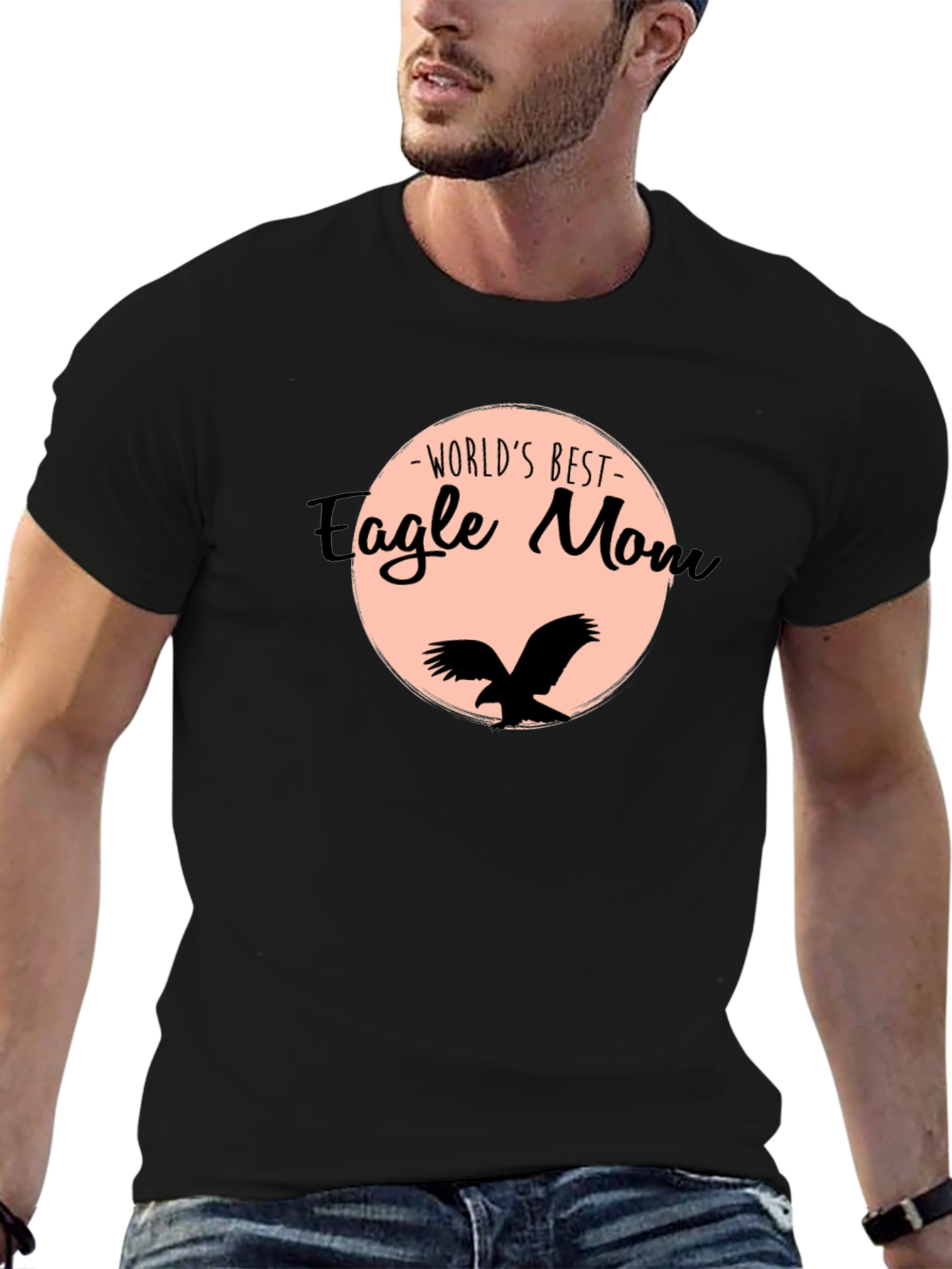 Worlds Best Eagle Mom Graphic T-Shirt