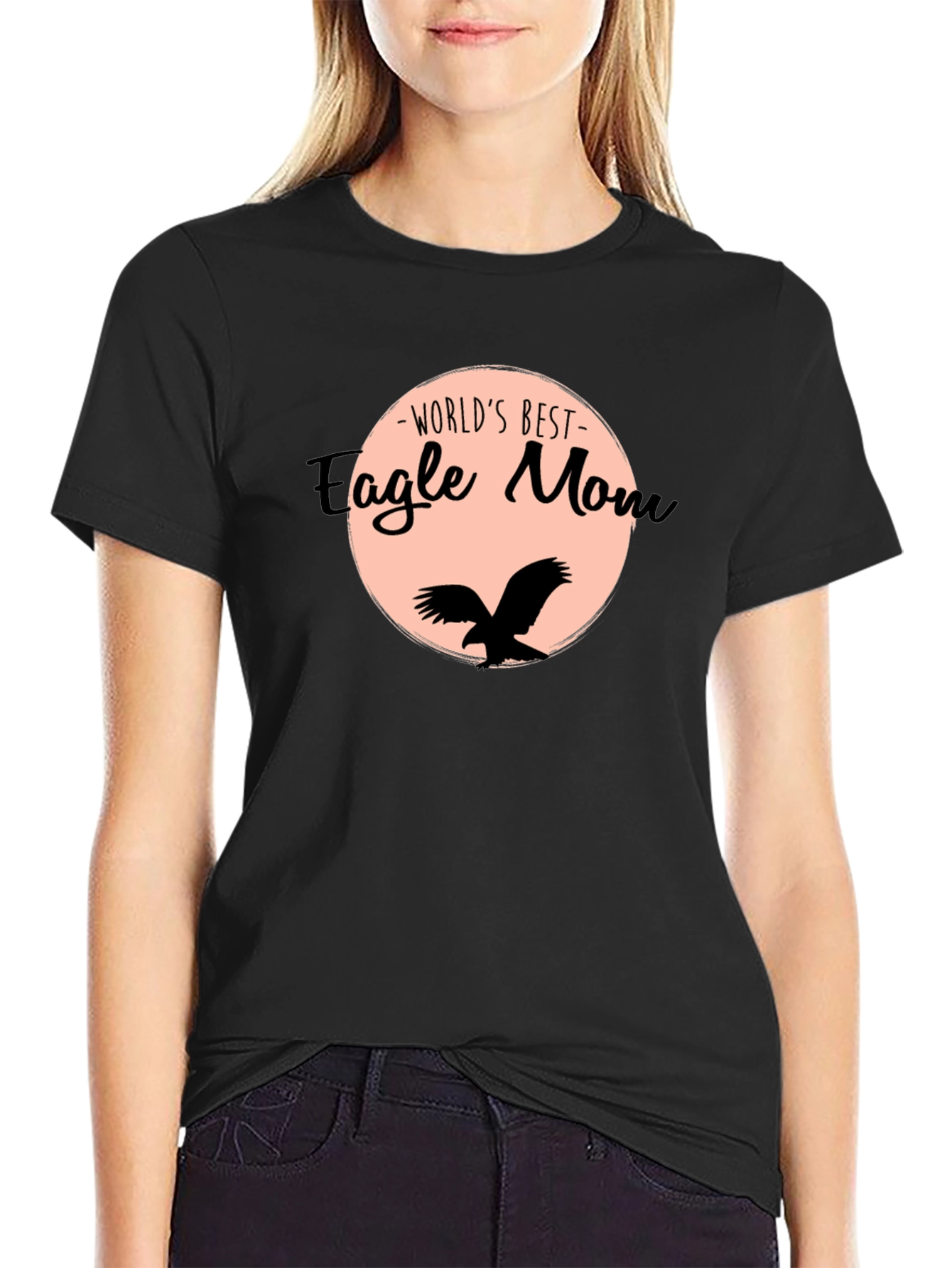 Worlds Best Eagle Mom Graphic T-Shirt