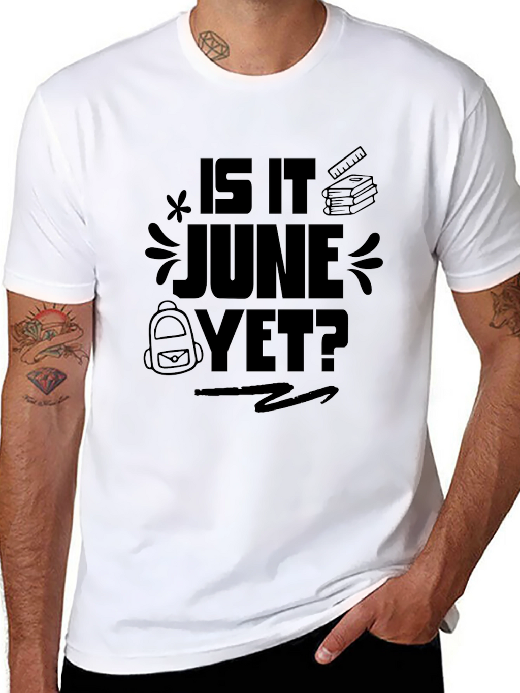 Is It June Yet? Black Graphic Tee