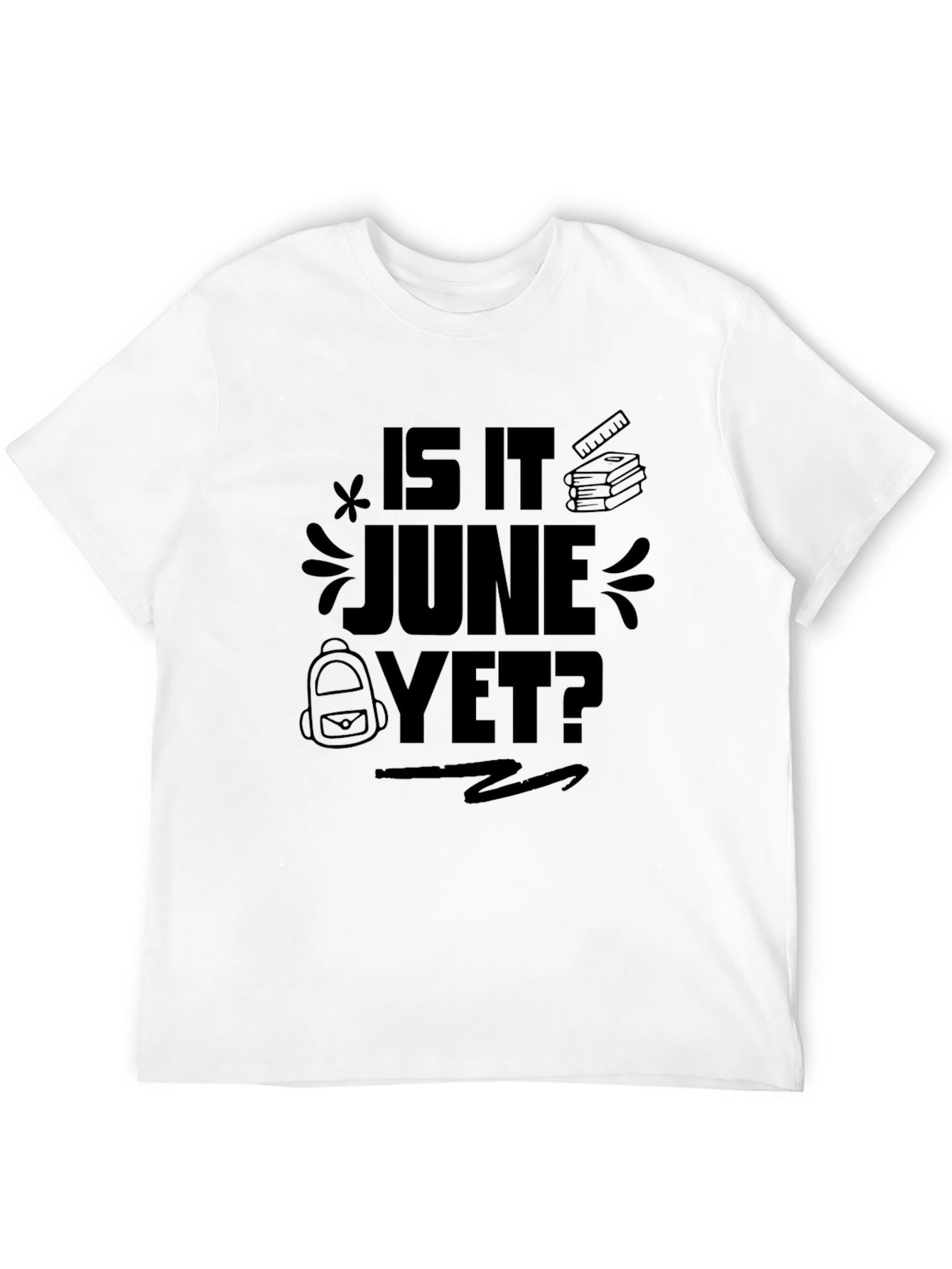 Is It June Yet? Black Graphic Tee
