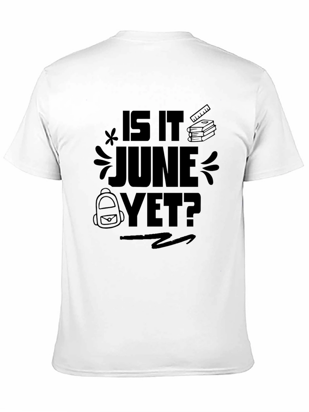 Is It June Yet? Black Graphic Tee