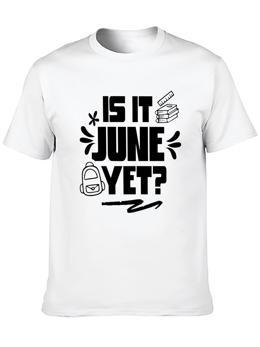 Is It June Yet? Black Graphic Tee