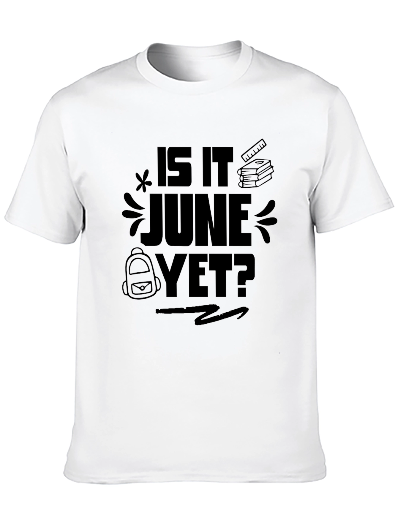 Is It June Yet? Black Graphic Tee