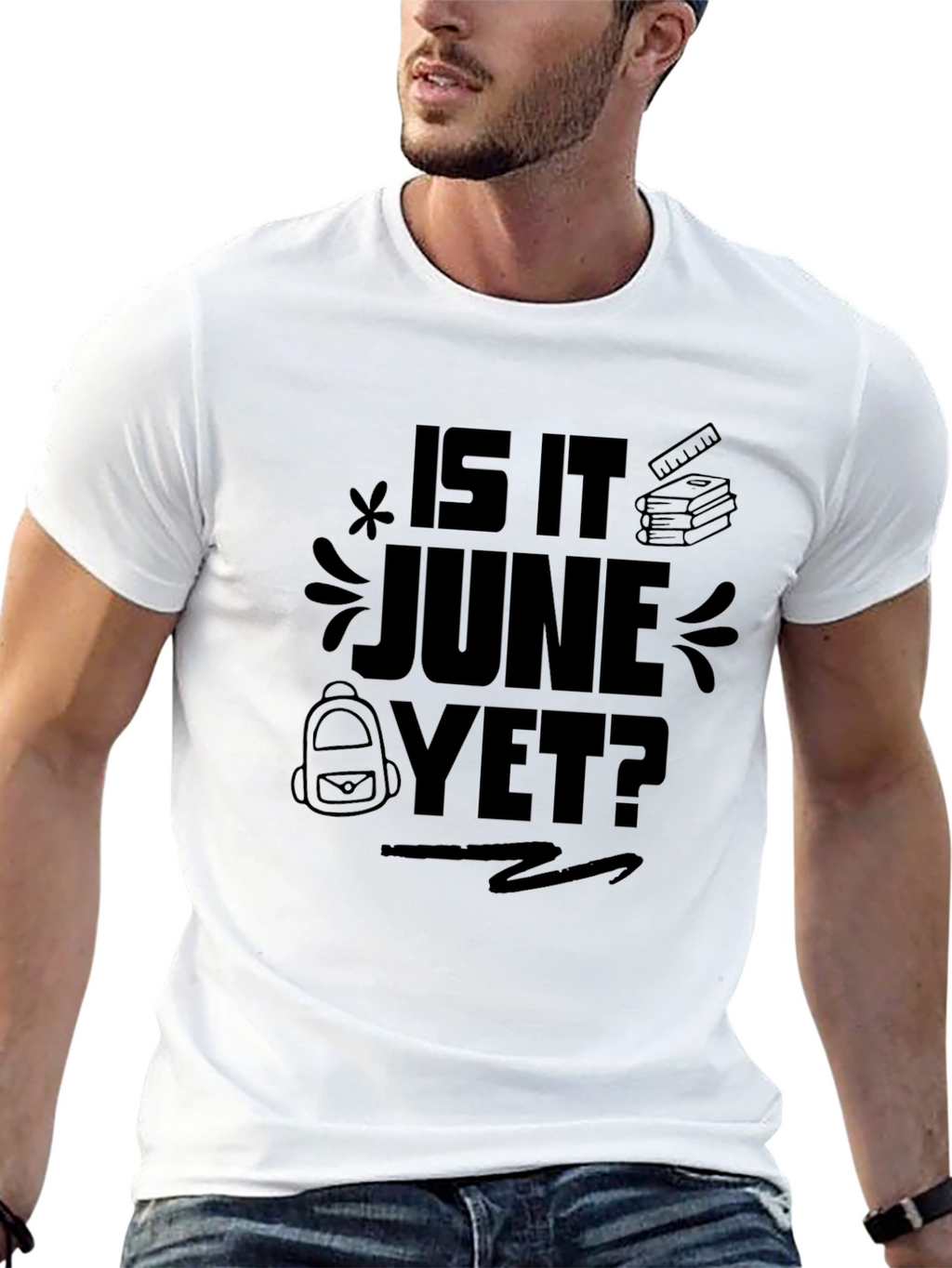 Is It June Yet? Black Graphic Tee