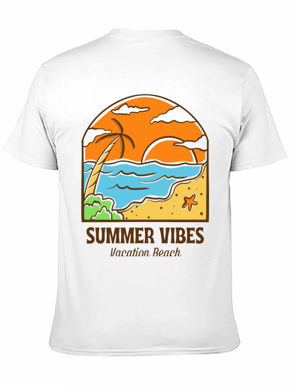 Summer Vibes Graphic Tee - Vacation Beach
