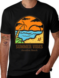 Summer Vibes Graphic Tee - Vacation Beach