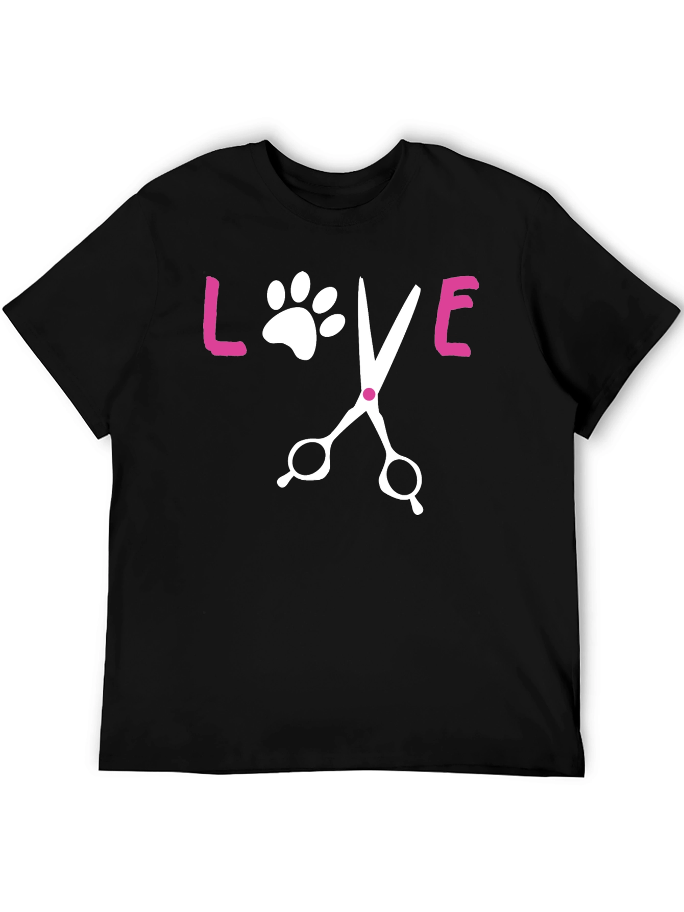 Love Pet Grooming Black T-Shirt
