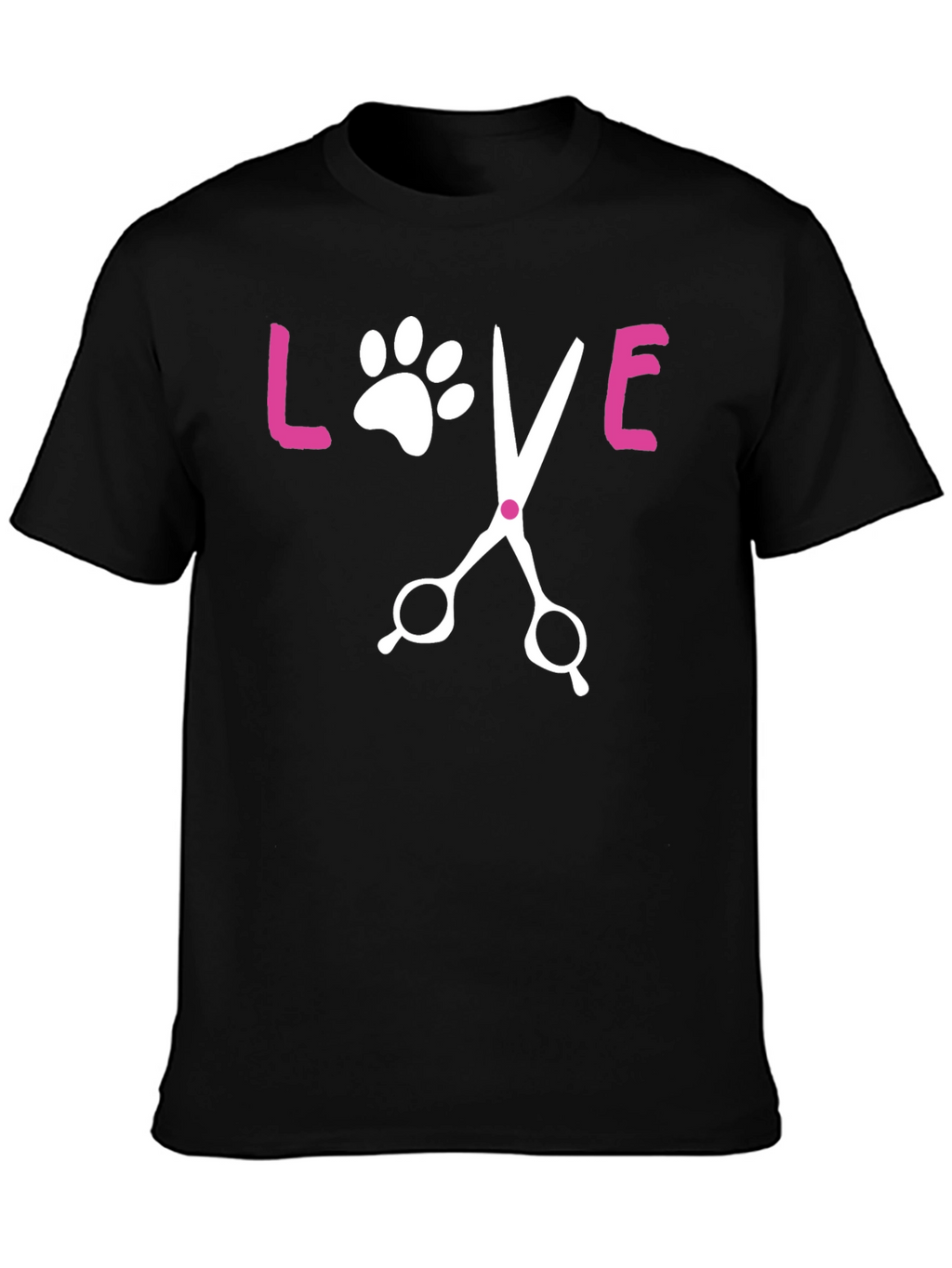 Love Pet Grooming Black T-Shirt