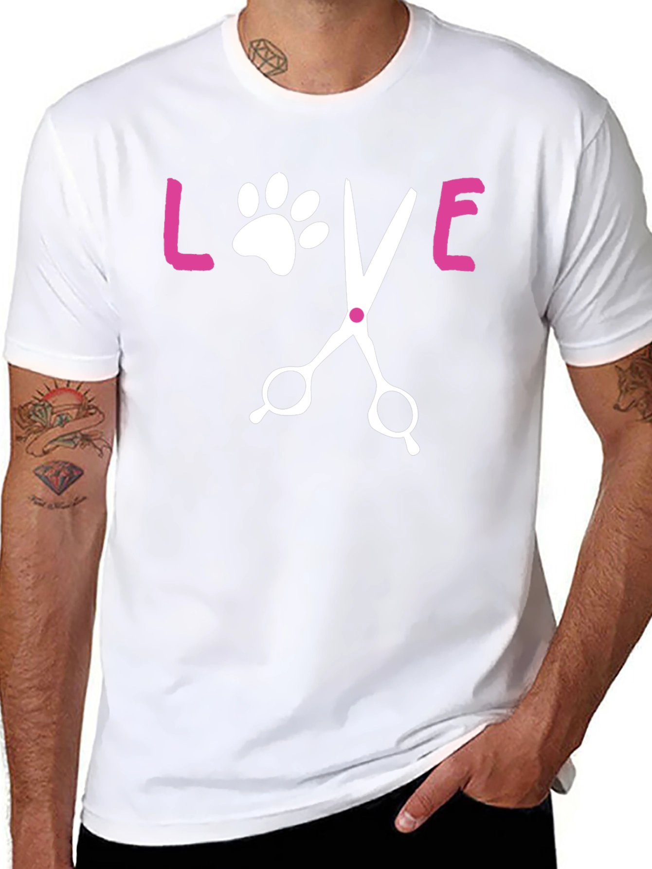 Love Pet Grooming Black T-Shirt