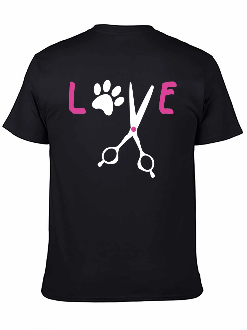 Love Pet Grooming Black T-Shirt