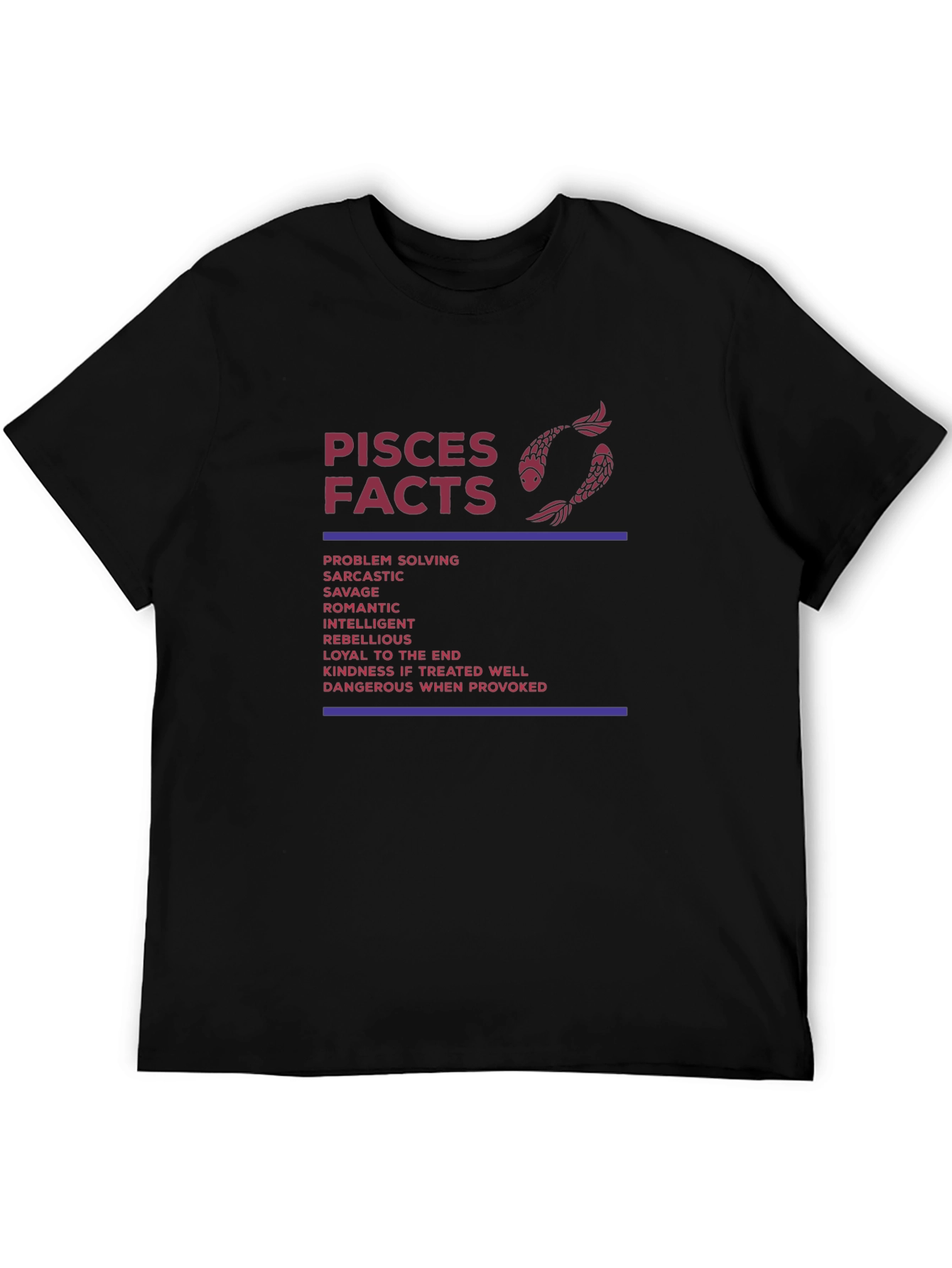 Pisces Facts Graphic Tee - Astrology T-Shirt