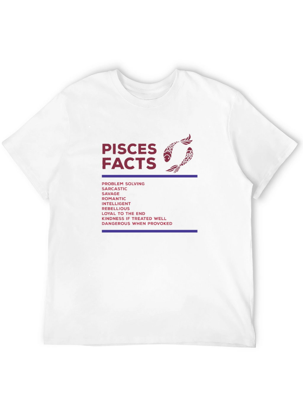 Pisces Facts Graphic Tee - Astrology T-Shirt