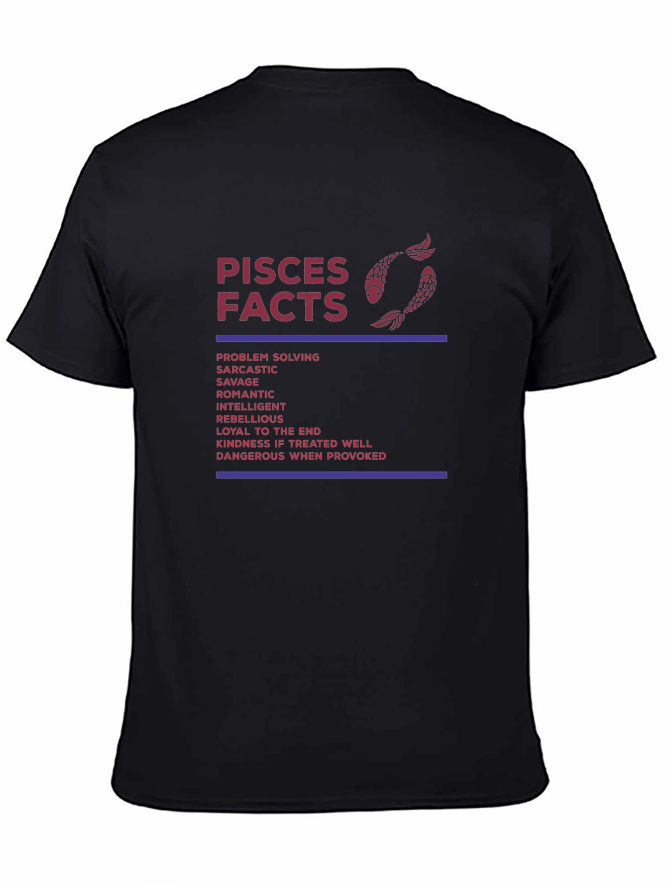 Pisces Facts Graphic Tee - Astrology T-Shirt