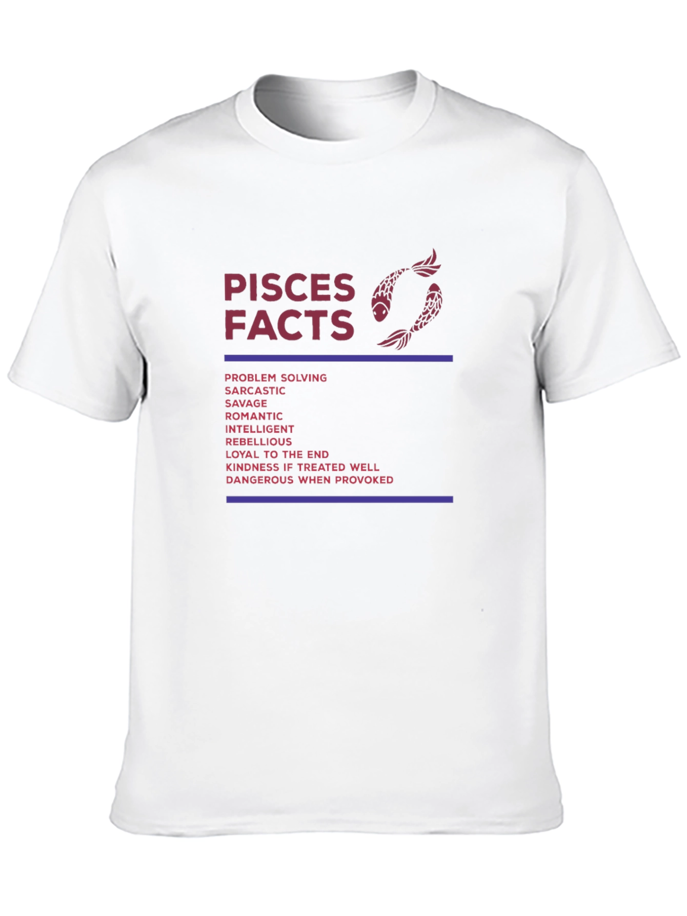 Pisces Facts Graphic Tee - Astrology T-Shirt