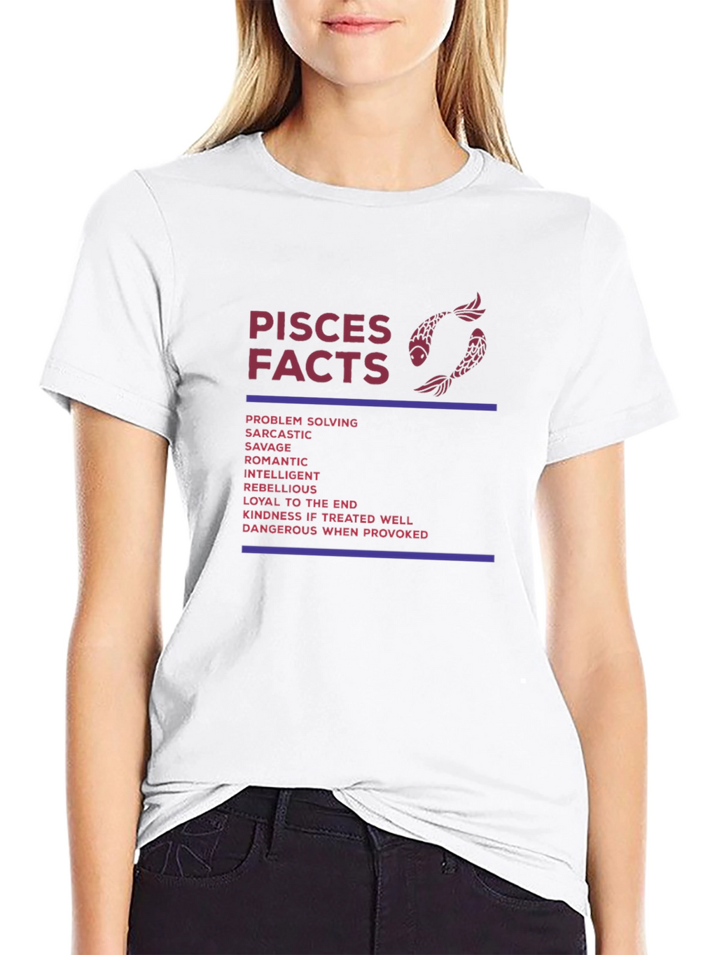 Pisces Facts Graphic Tee - Astrology T-Shirt