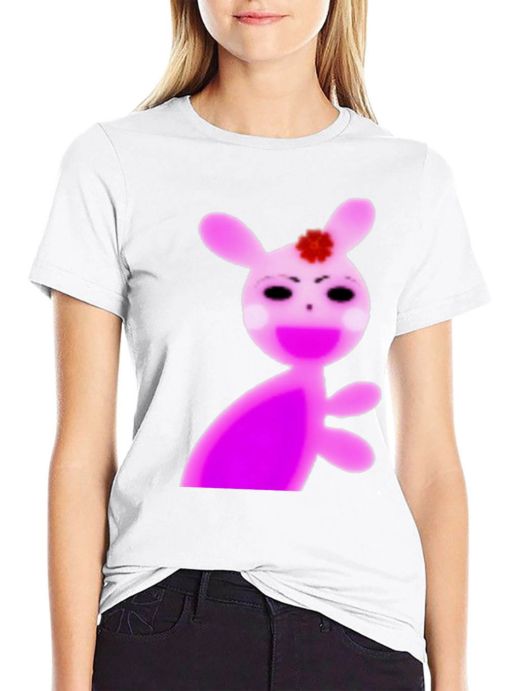 Creepy Cute Pink Bunny T-Shirt