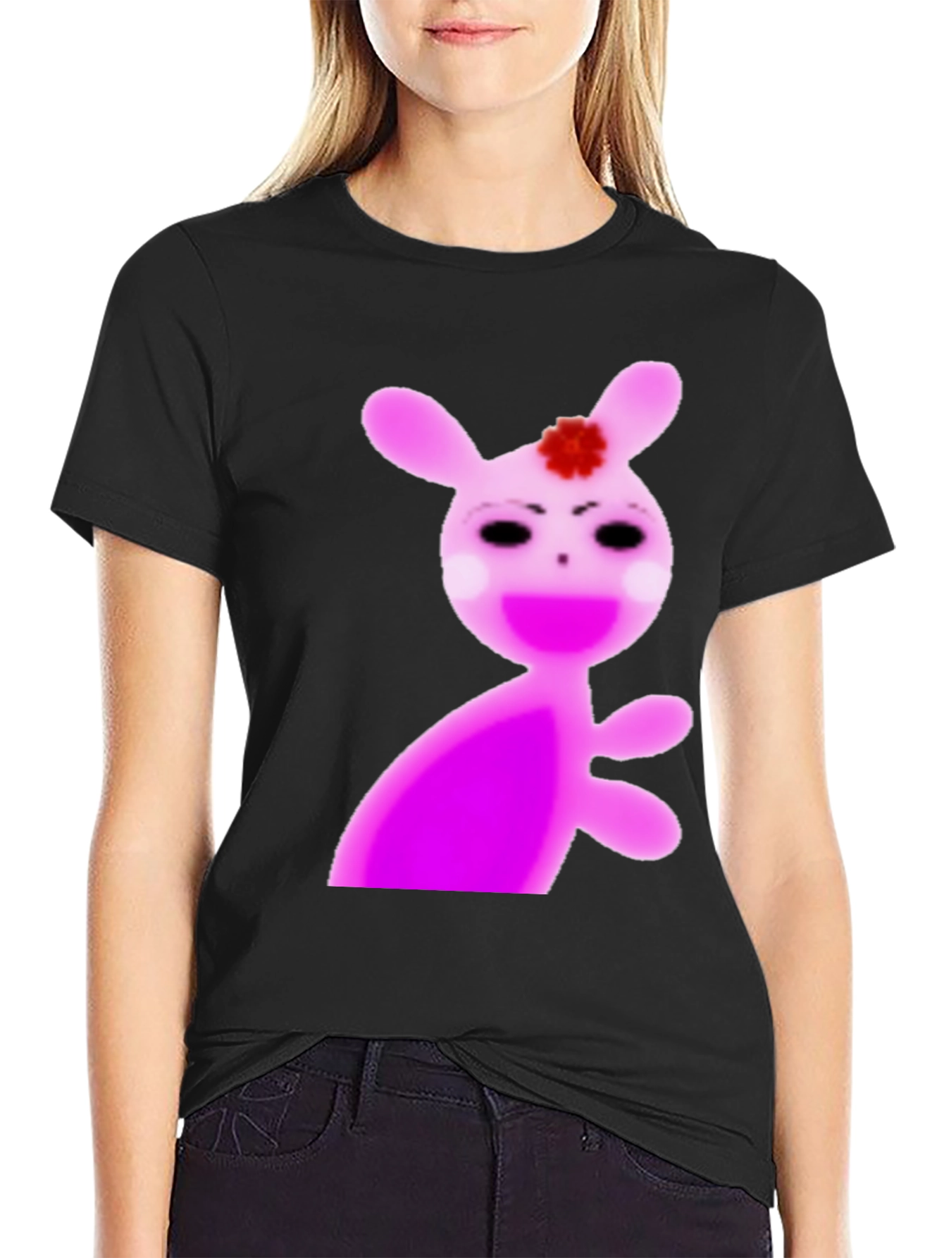 Creepy Cute Pink Bunny T-Shirt