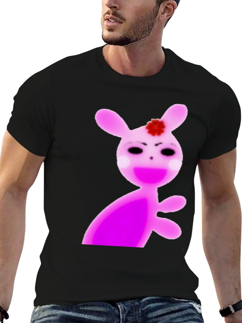 Creepy Cute Pink Bunny T-Shirt