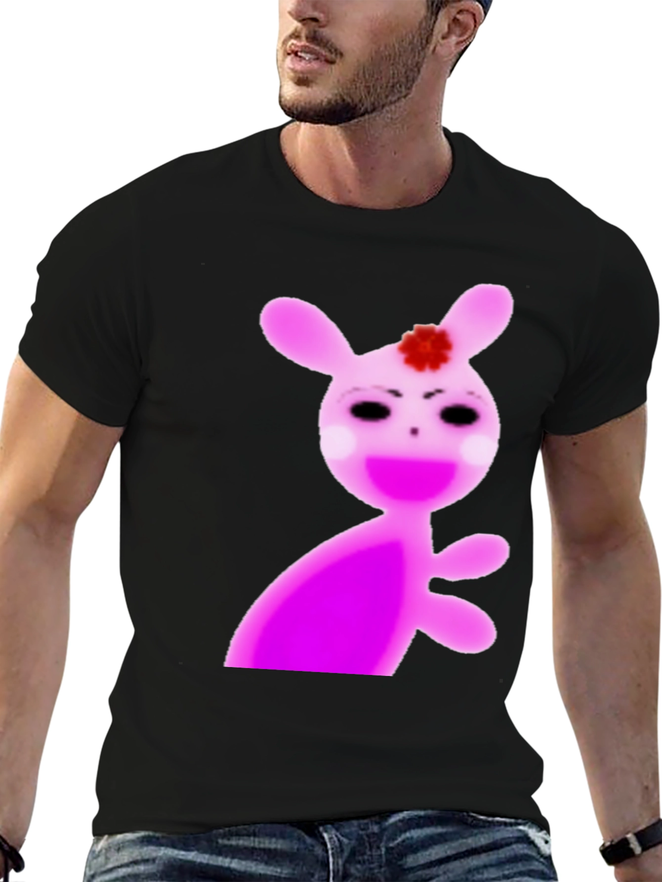Creepy Cute Pink Bunny T-Shirt