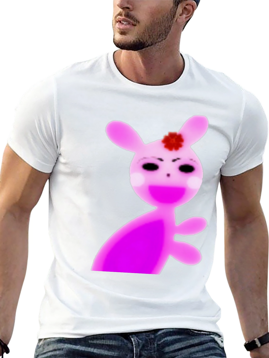 Creepy Cute Pink Bunny T-Shirt
