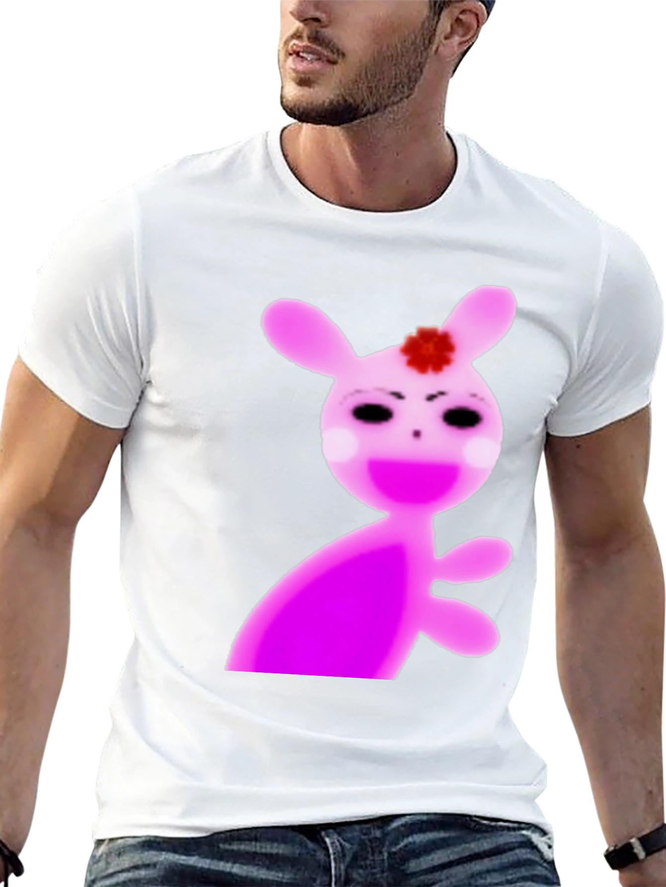 Creepy Cute Pink Bunny T-Shirt