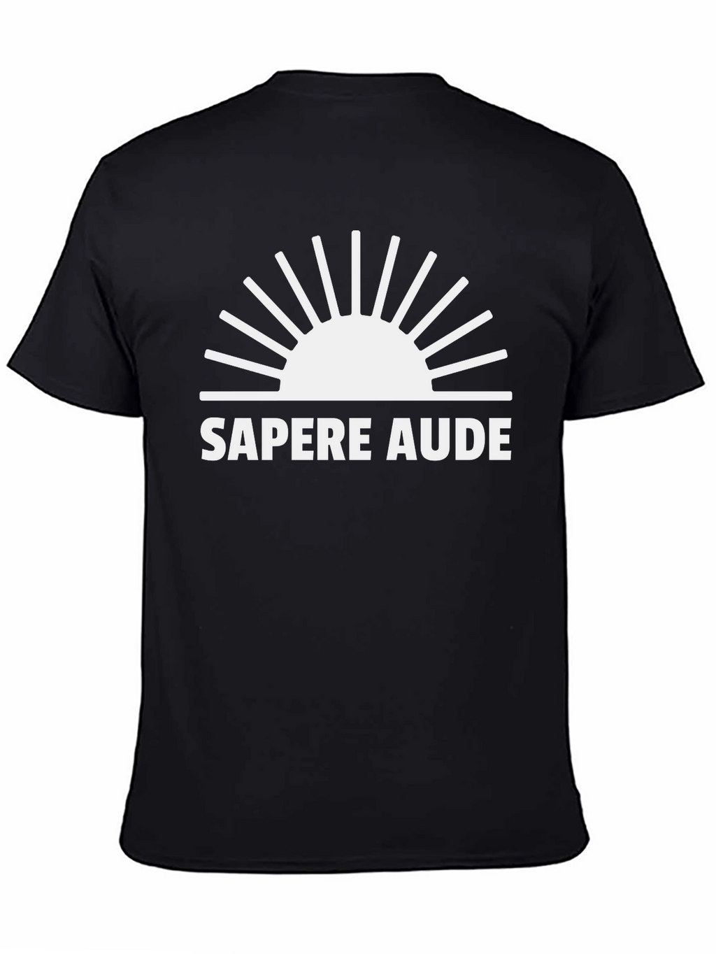 Sapere Aude Graphic Tee - Black Cotton