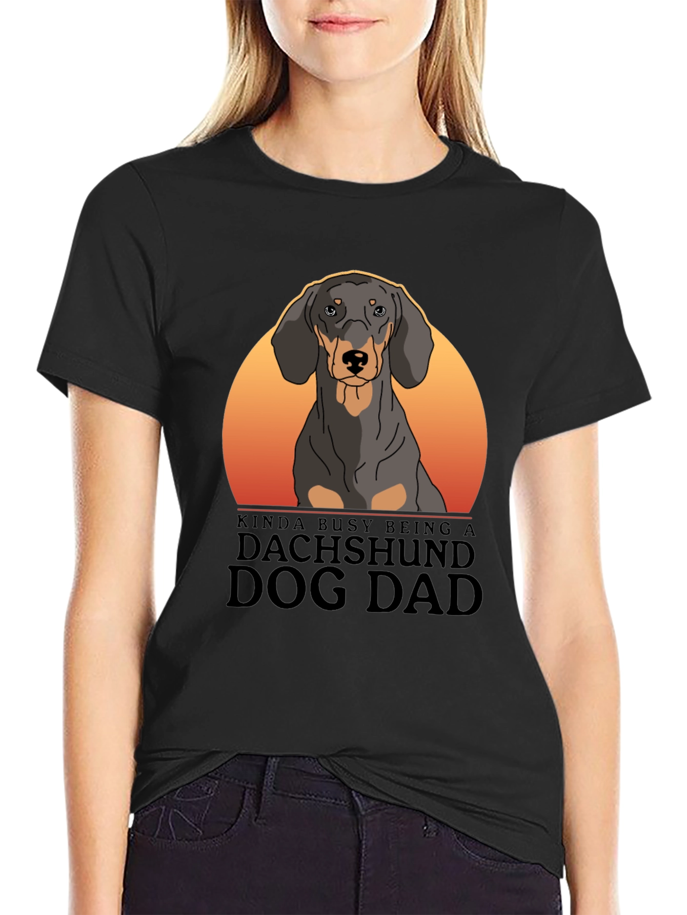 Dachshund Dog Dad T-Shirt – “Kinda Busy Being a Dog Dad” Graphic Tee