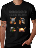 Choose Your Side Pixel Art Black T-Shirt