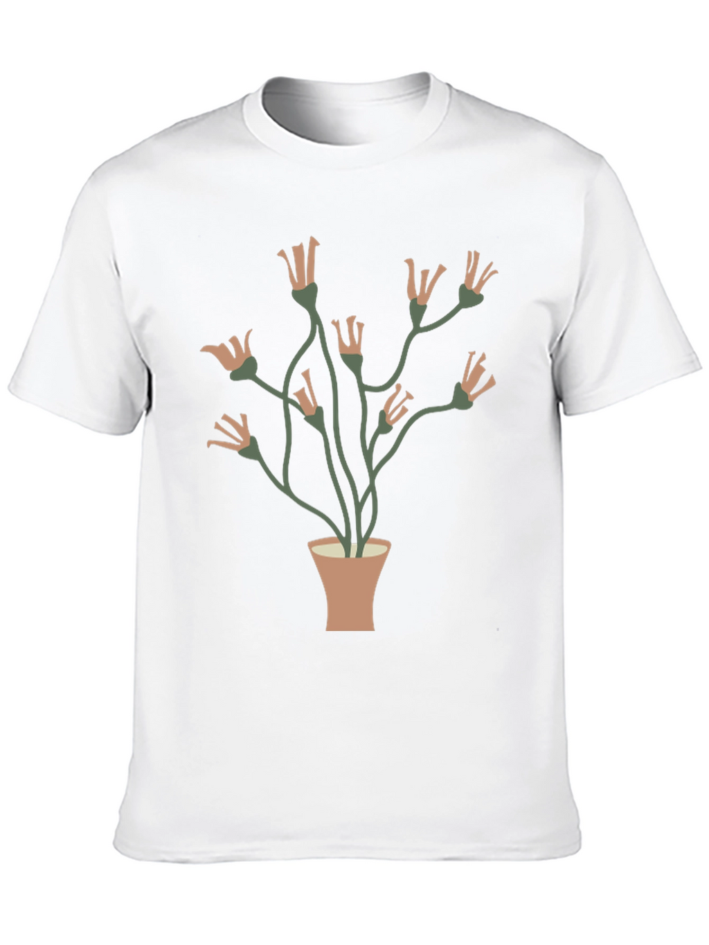 Floral Potted Plant Graphic Tee