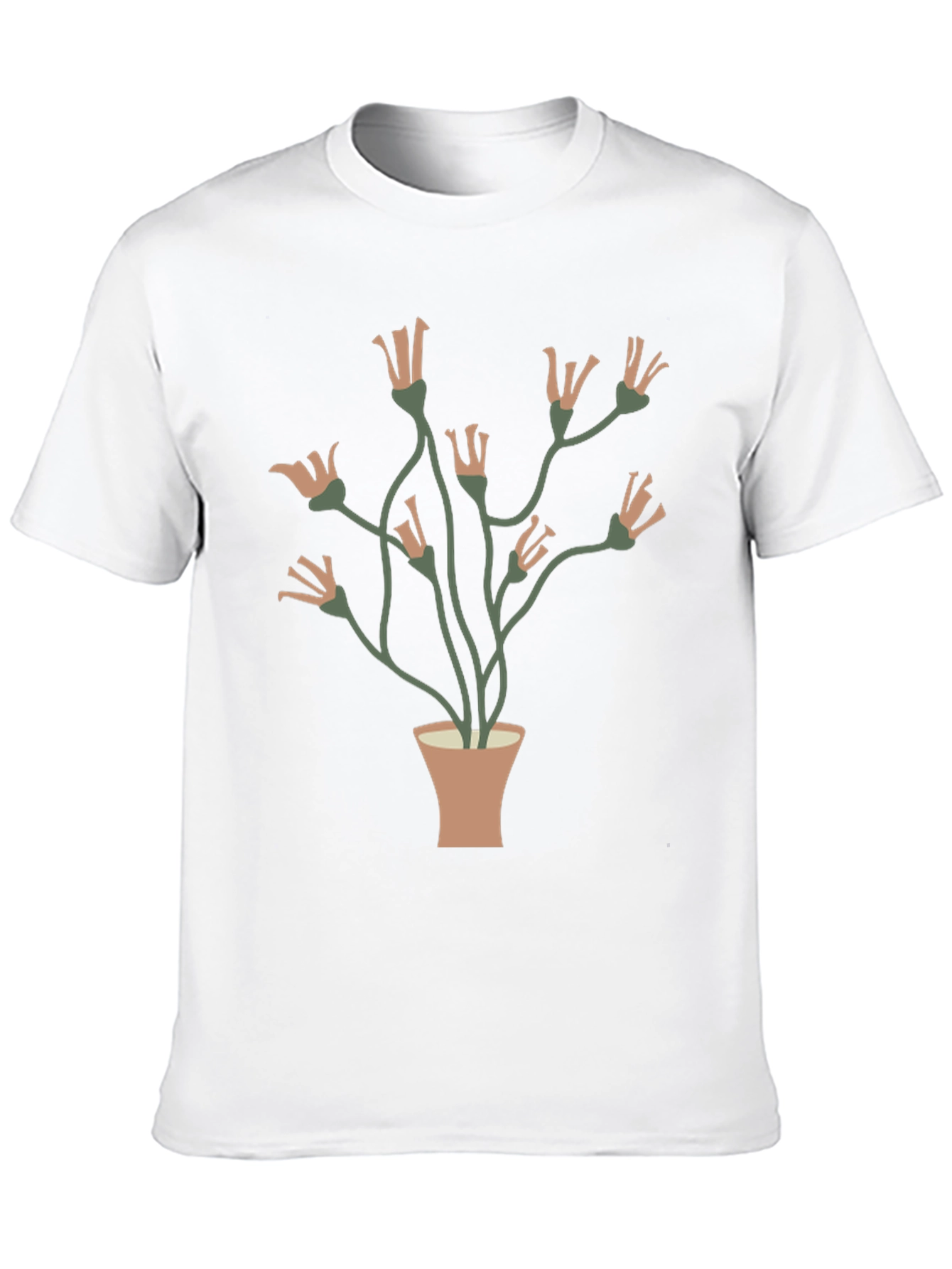 Floral Potted Plant Graphic Tee