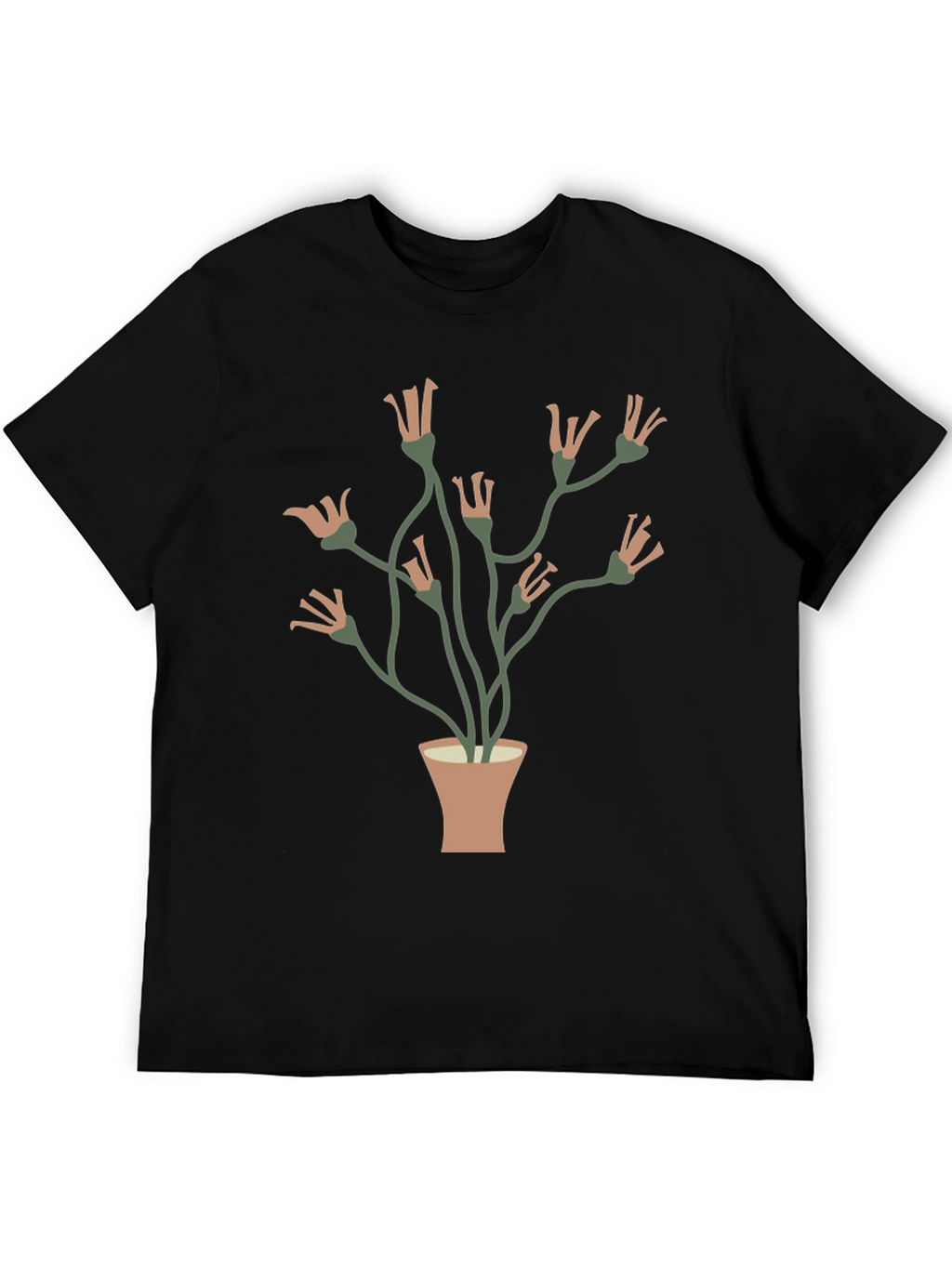 Floral Potted Plant Graphic Tee