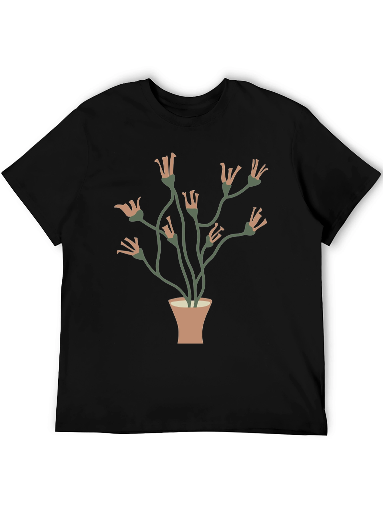 Floral Potted Plant Graphic Tee