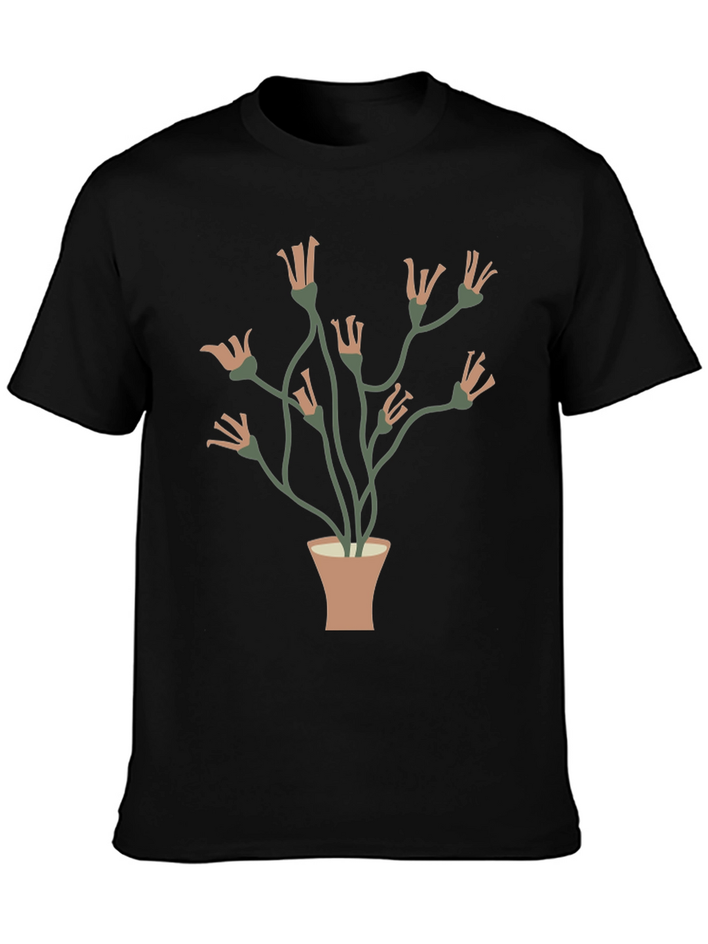 Floral Potted Plant Graphic Tee
