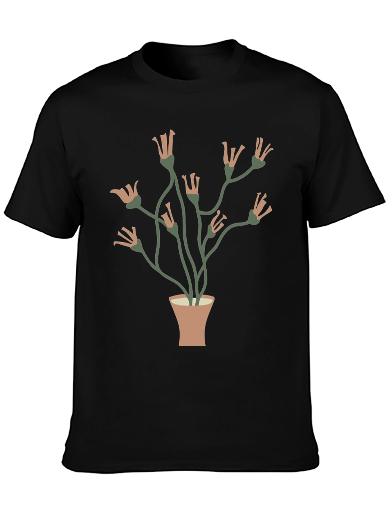 Floral Potted Plant Graphic Tee