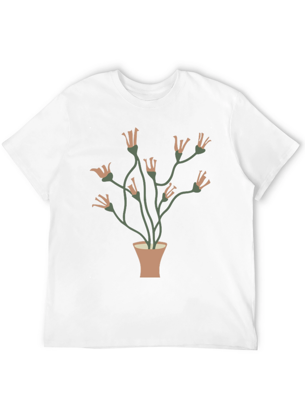 Floral Potted Plant Graphic Tee