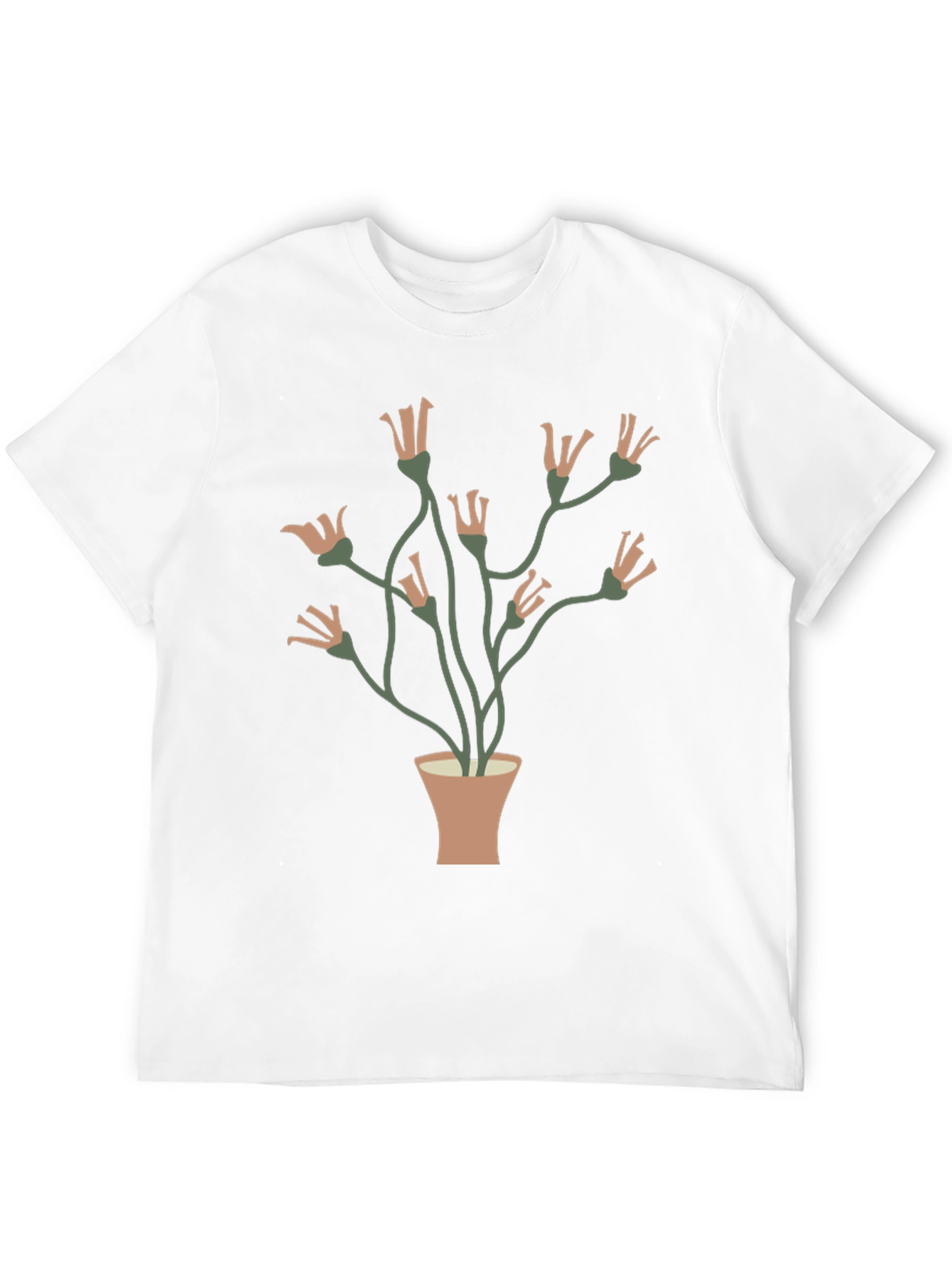Floral Potted Plant Graphic Tee