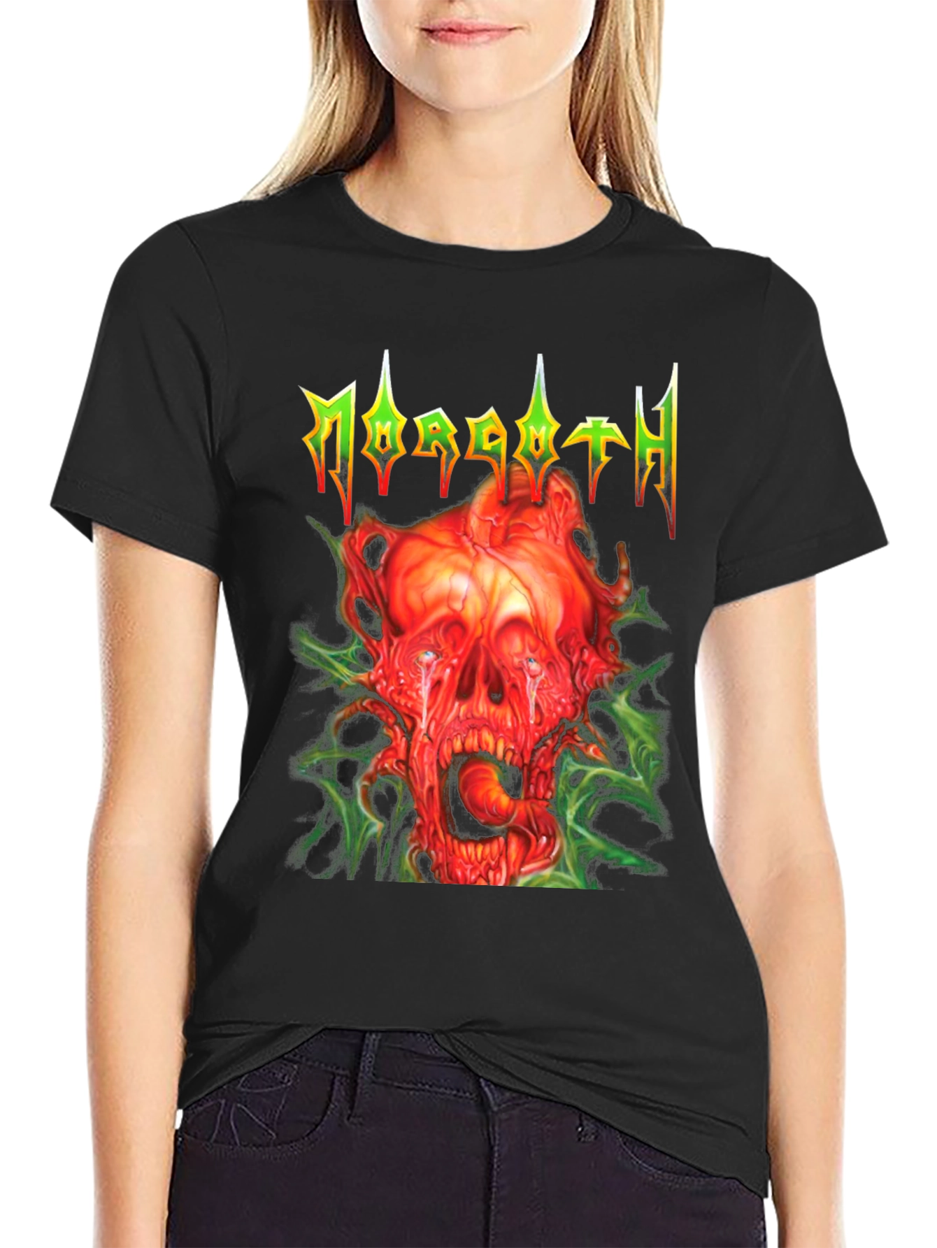 Morgoth T-Shirt - Grotesque Skull Graphic Tee