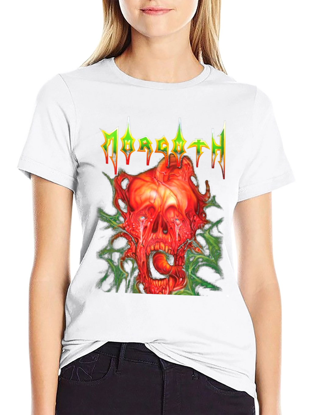 Morgoth T-Shirt - Grotesque Skull Graphic Tee