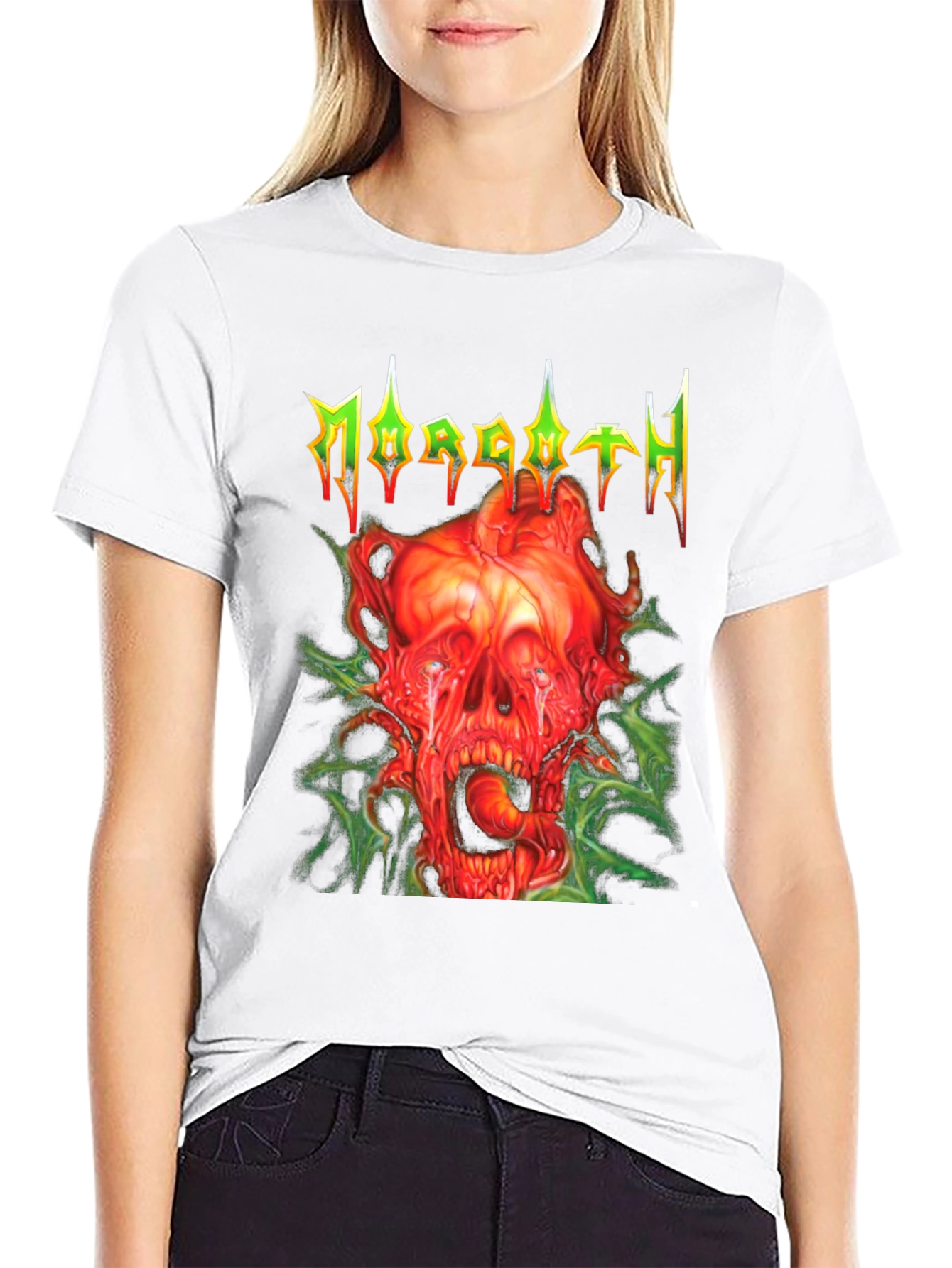 Morgoth T-Shirt - Grotesque Skull Graphic Tee