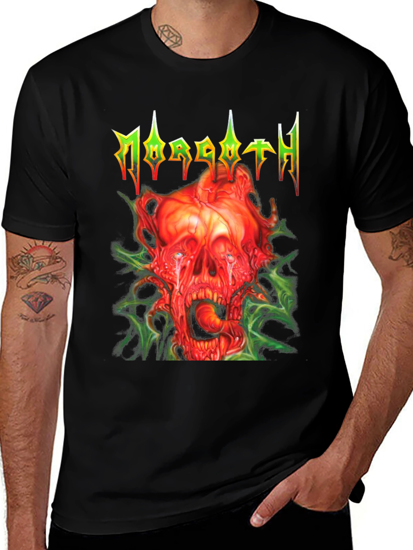 Morgoth T-Shirt - Grotesque Skull Graphic Tee