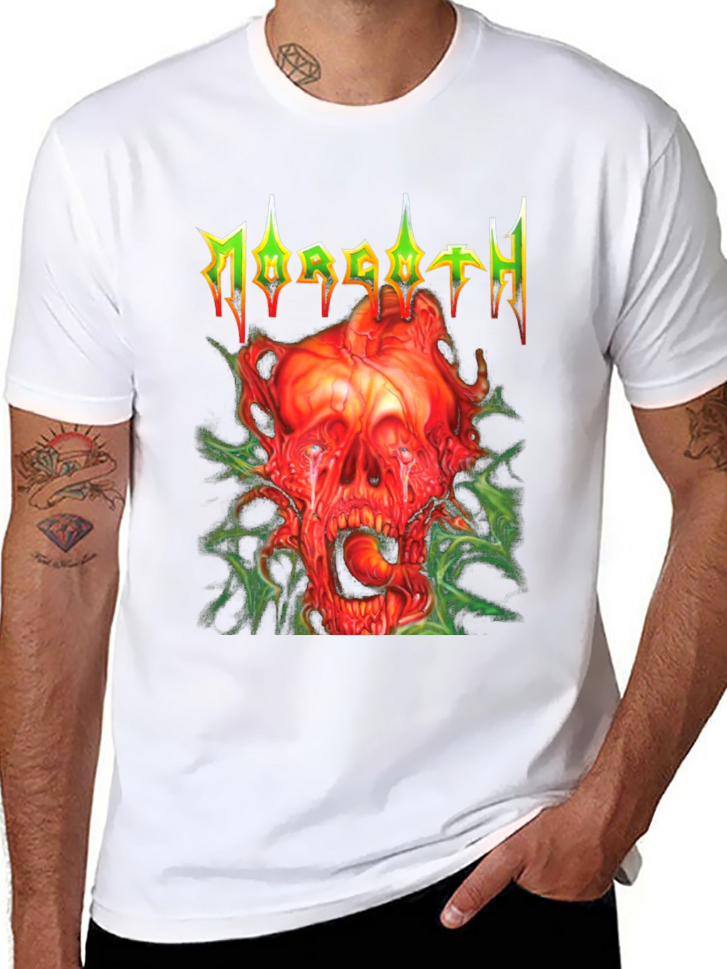 Morgoth T-Shirt - Grotesque Skull Graphic Tee